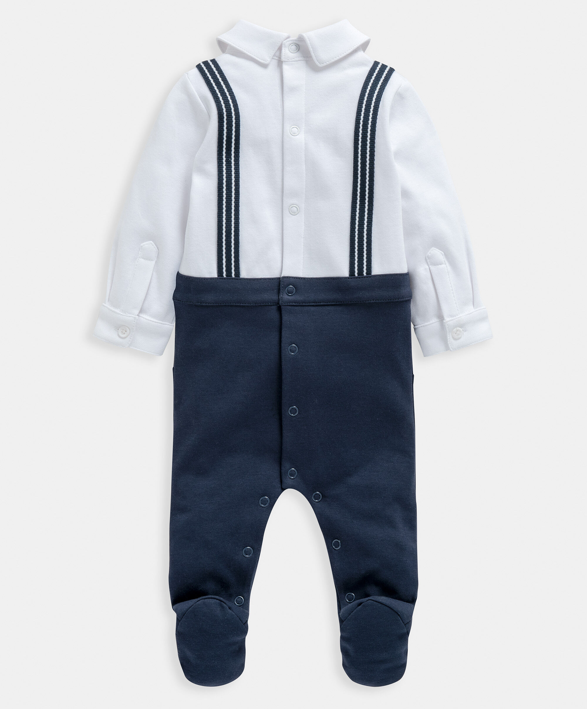 طقم الكل في واحد بحمالات للزينة - كحلي image number 2