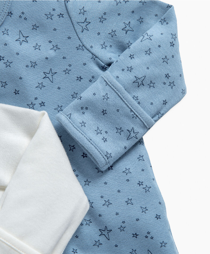 طقم بيجاما قطعة واحدة بنقشة فضاء - 3 قطع image number 4