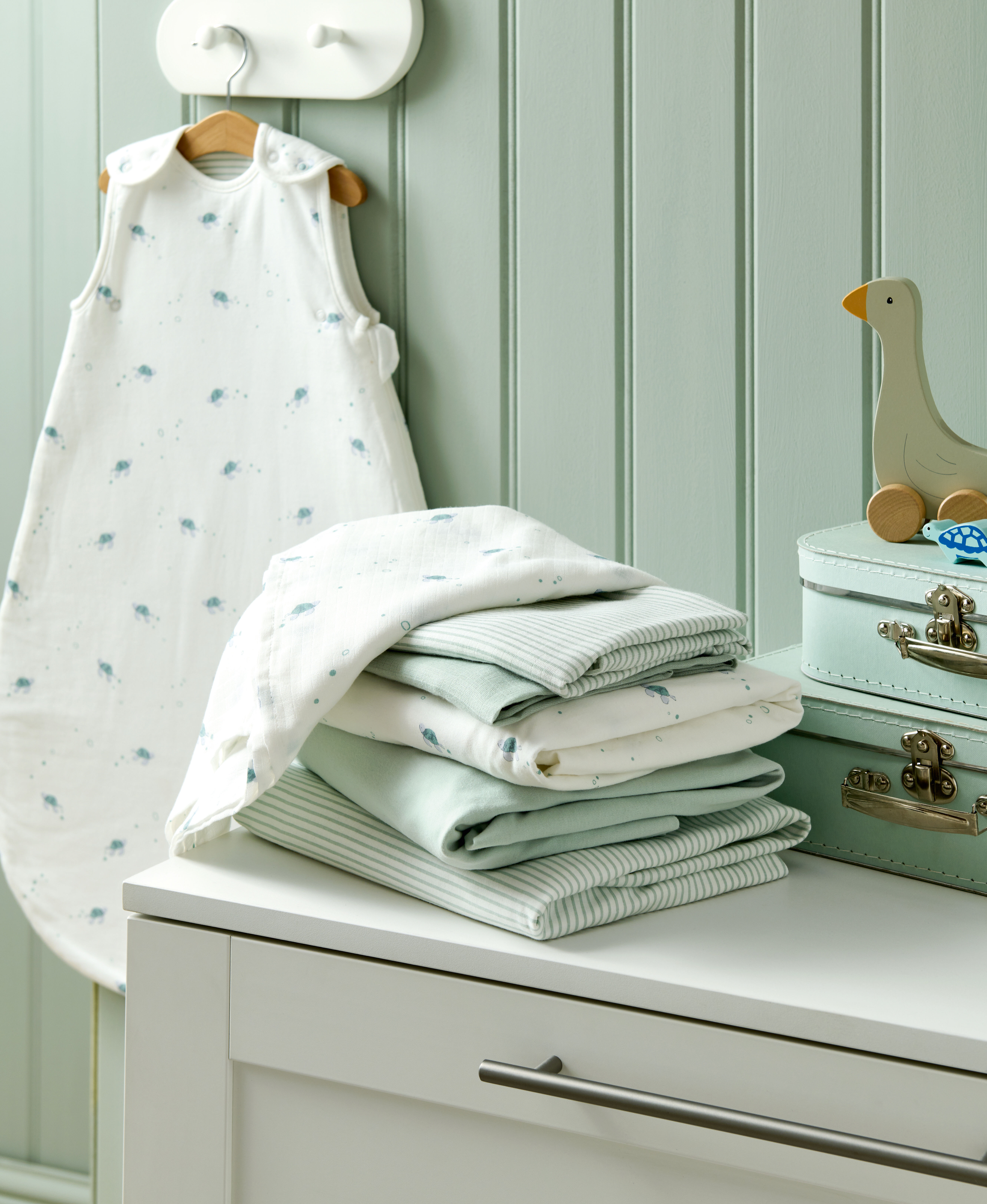 كيس نوم دريم بود للأطفال منذ الولادة حتى 6 شهور بنقشة سلحفاة - معدل دفء 2.5 image number 4