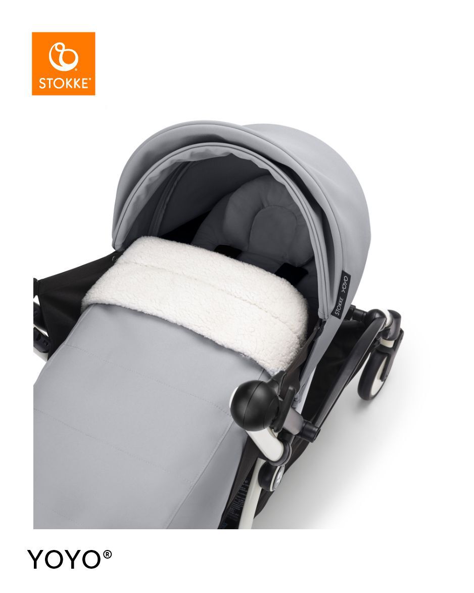 Stokke YOYO3 White Frame with 0+ Newborn Pack Stone image number 3