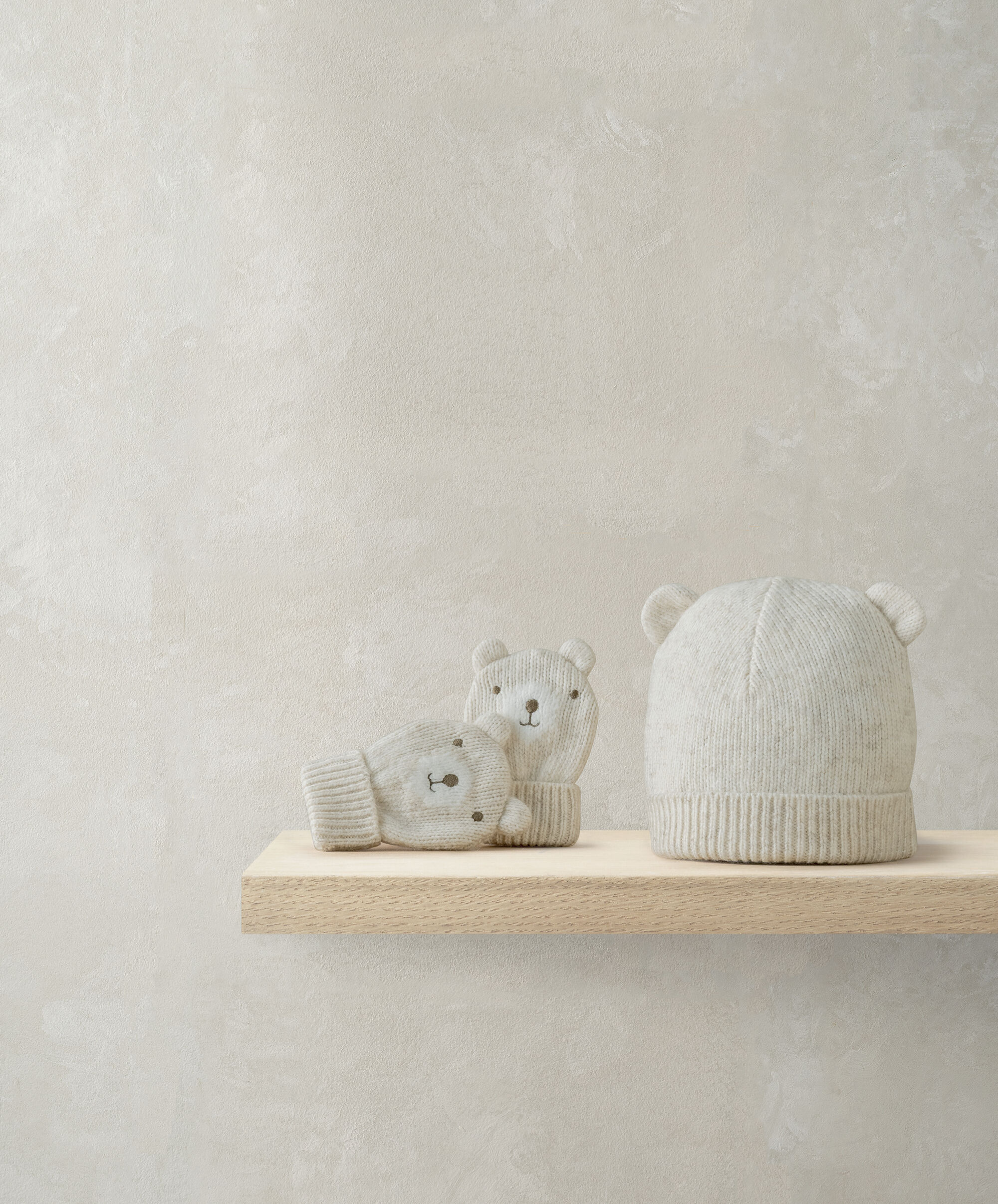 Knit Hat and Mitts Set image number 1