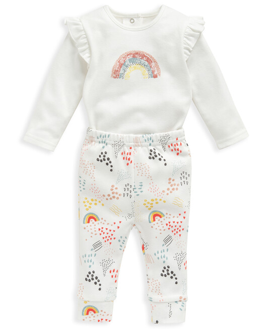 طقم بنقشة قوس قزح - قطعتان طقم بنقشة قوس قزح - قطعتان image number 1