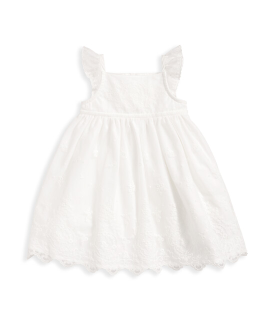 فستان دانتيل للعيد - أبيض image number 2