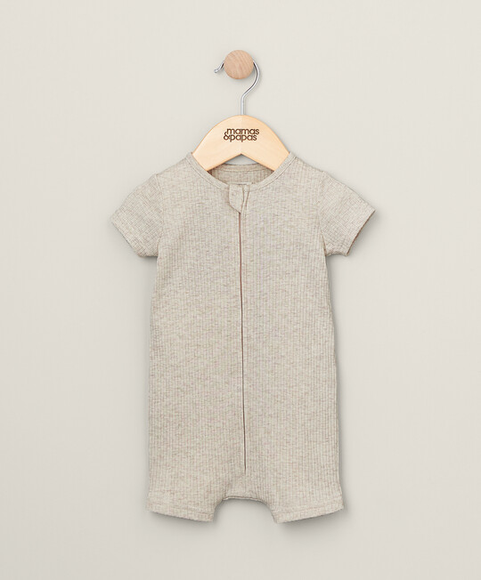 رومبر عضوي مضلع بسحّاب - بيج رومبر عضوي مضلع بسحّاب - بيج image number 1