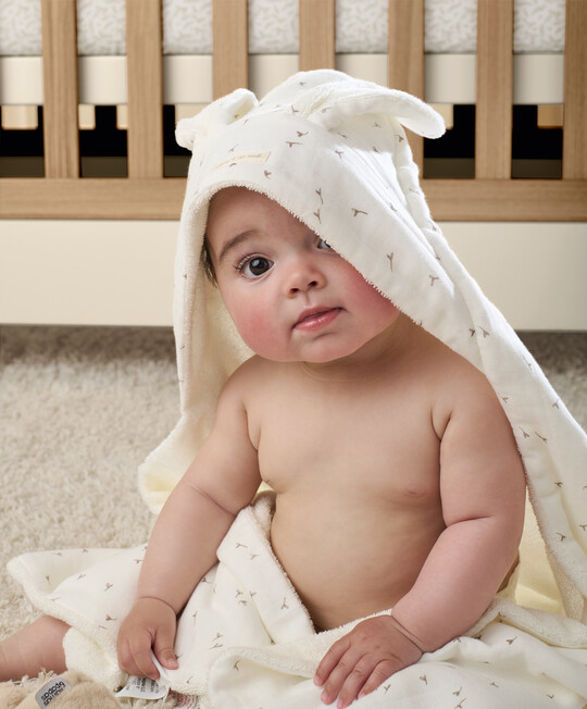 منشفة بغطاء للرأس - نقشة بذور منشفة بغطاء للرأس - نقشة بذور image number 2