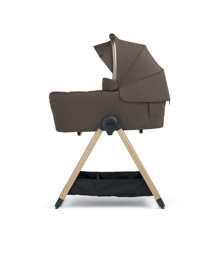 مجموعة عربة أوكارو 2 ومهد محمول مع حامل (3 قطع) باللون كريما image number 4