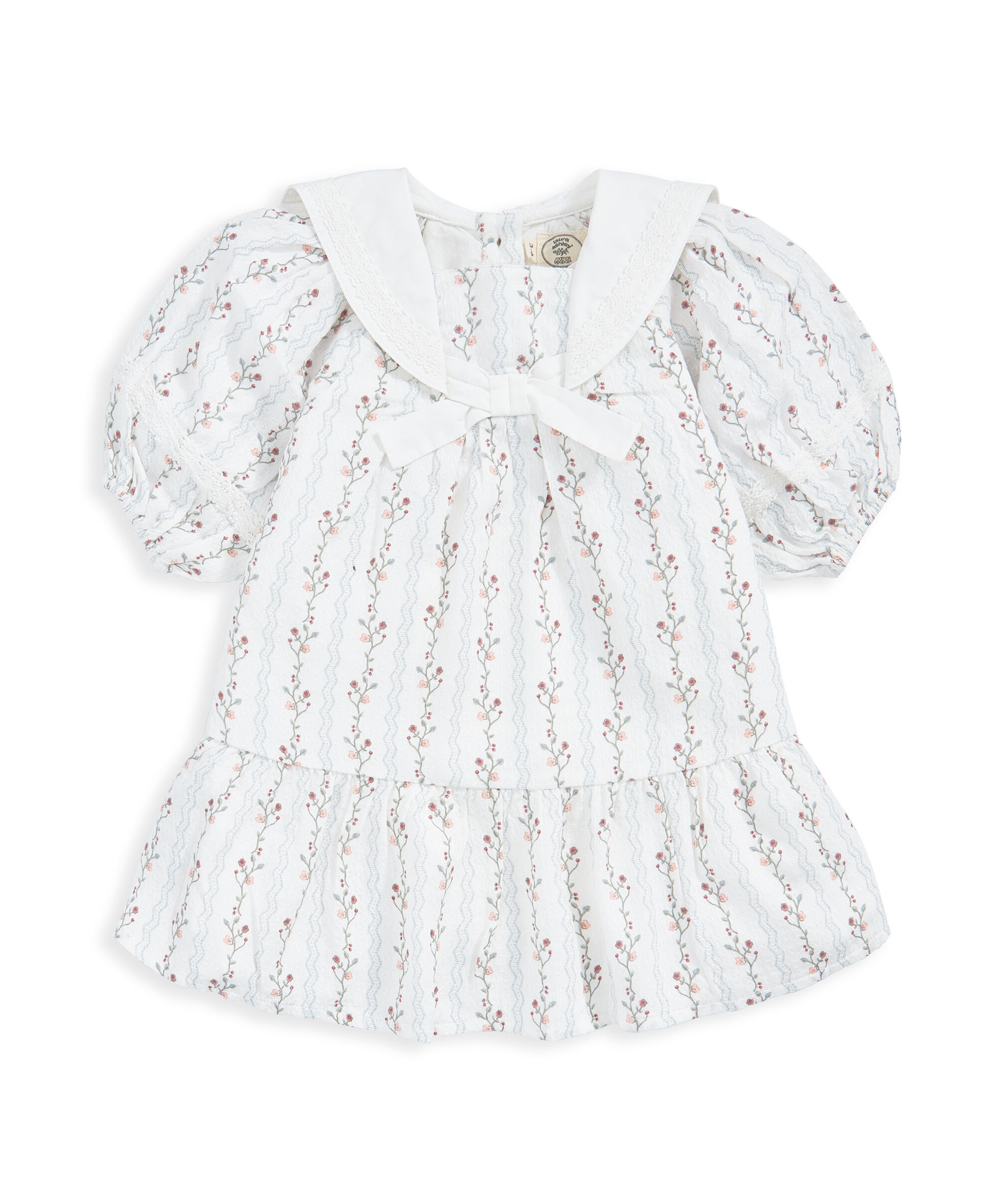 فستان بياقة بحارة image number 2