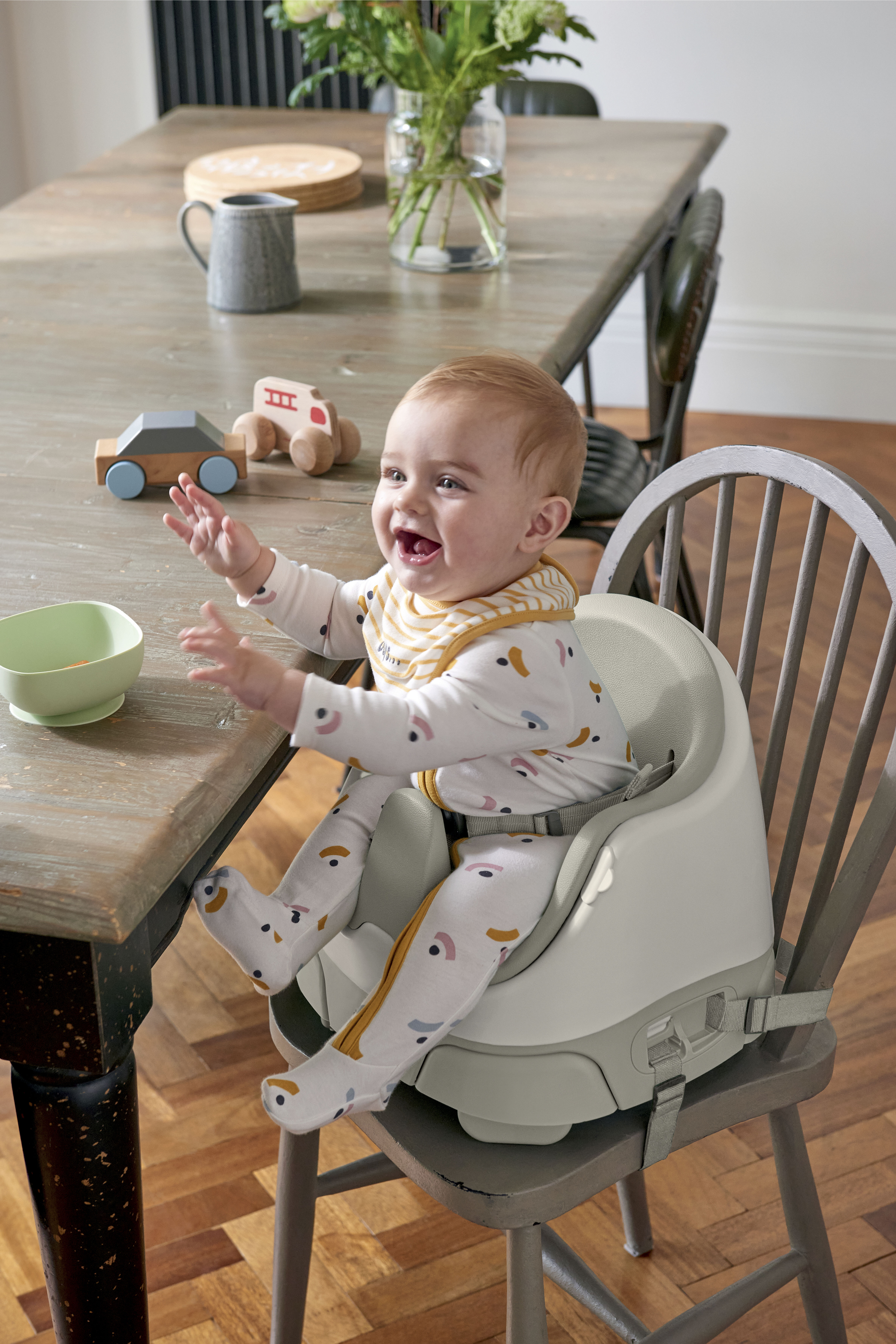 مقعد باغ داعم وأرضي 3 في 1 بصينية ألعاب - كلاي image number 5