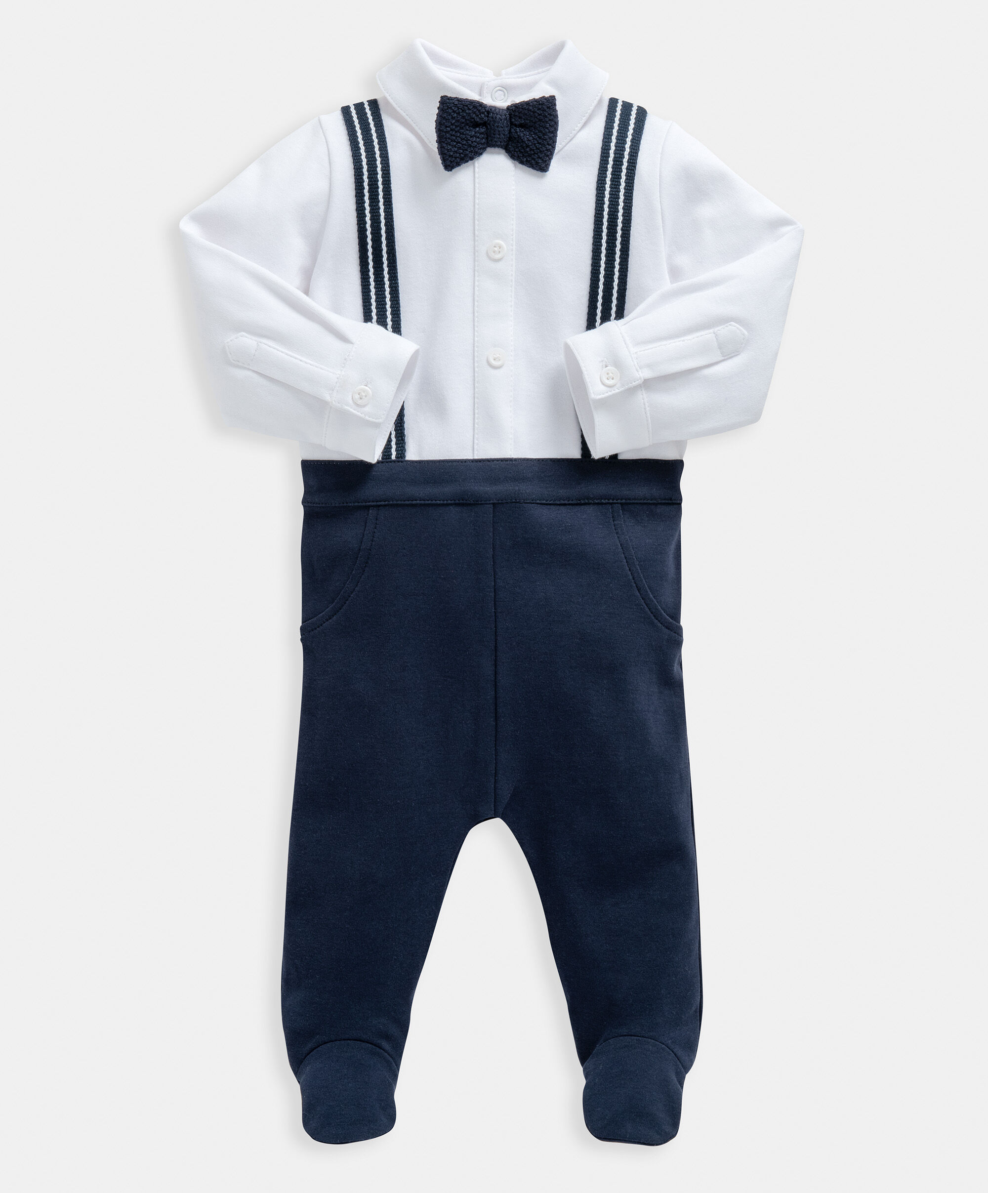 طقم الكل في واحد بحمالات للزينة - كحلي image number 1