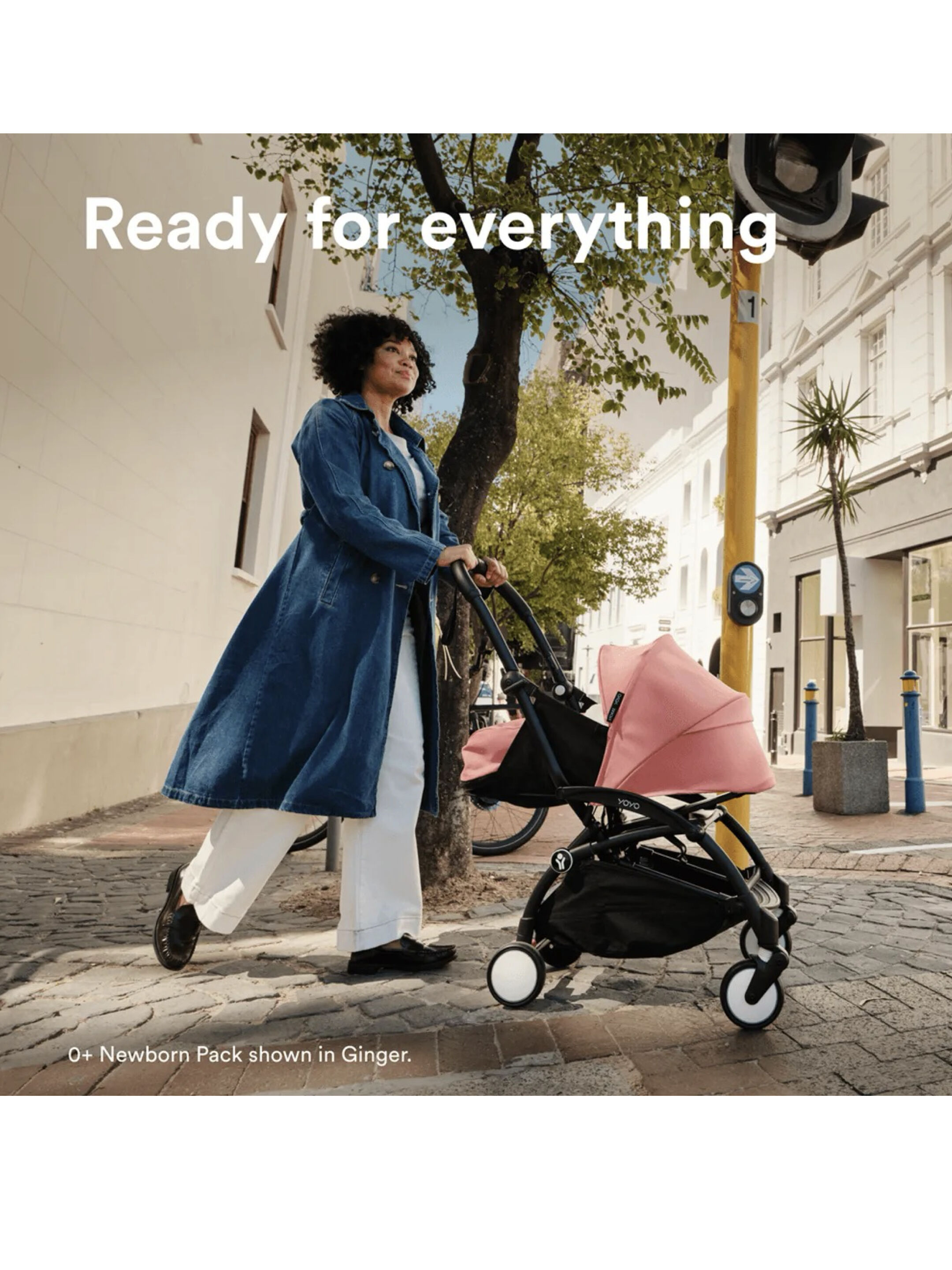 Stokke YOYO3 Full Stroller with White Frame, 0+ Newborn and 6+ Color Pack - Stone (3 pieces) image number 6