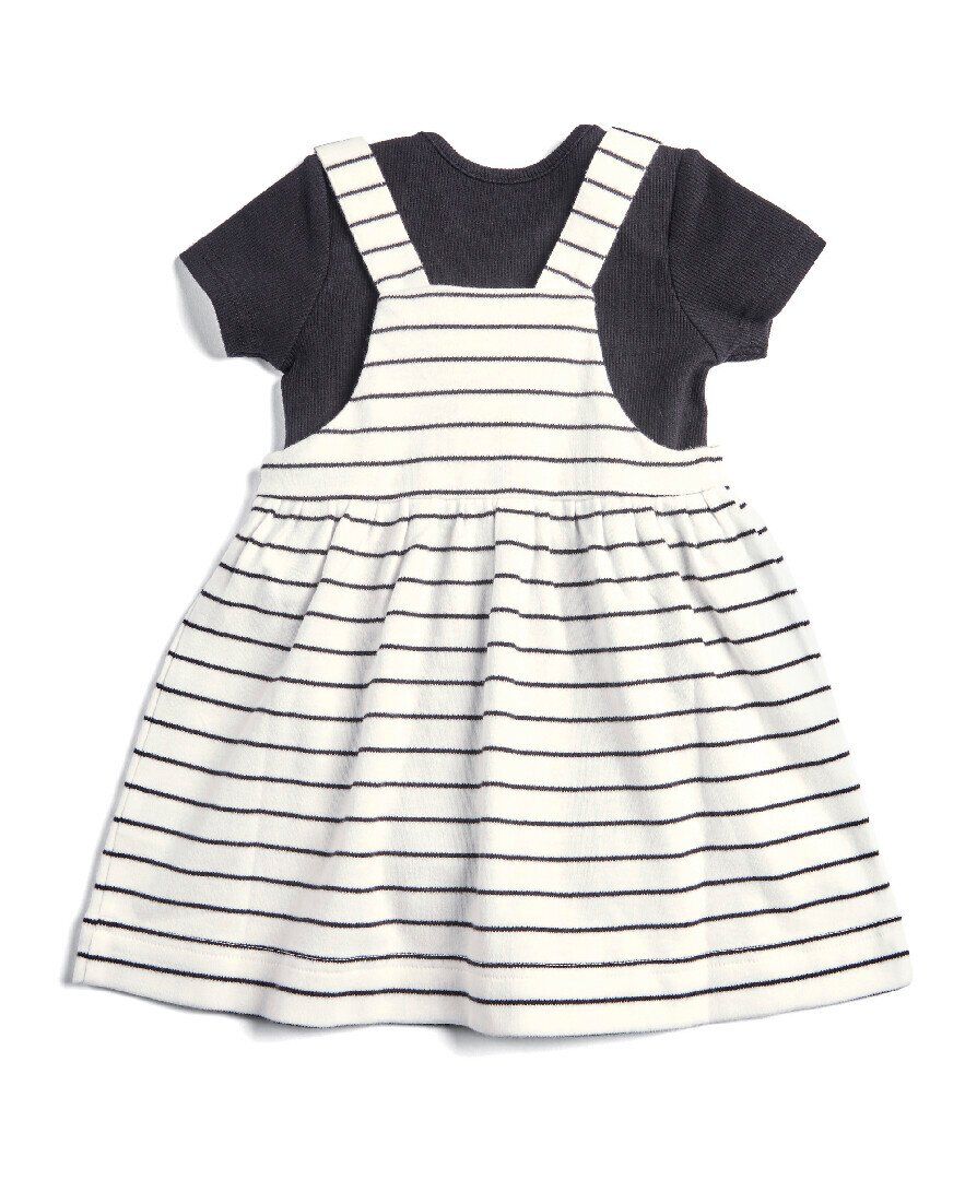 فستان بتصميم مريلة ولباس قطعة واحدة image number 5