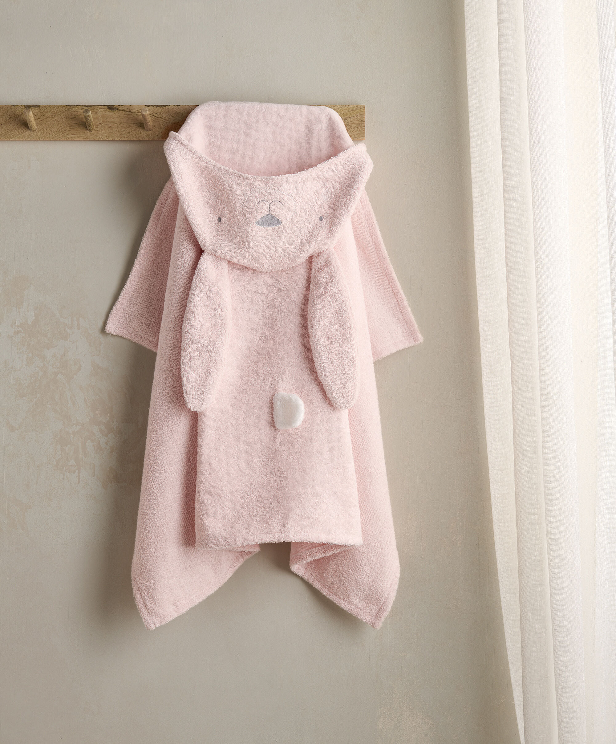 منشفة بغطاء رأس بتصميم أرنب image number 1