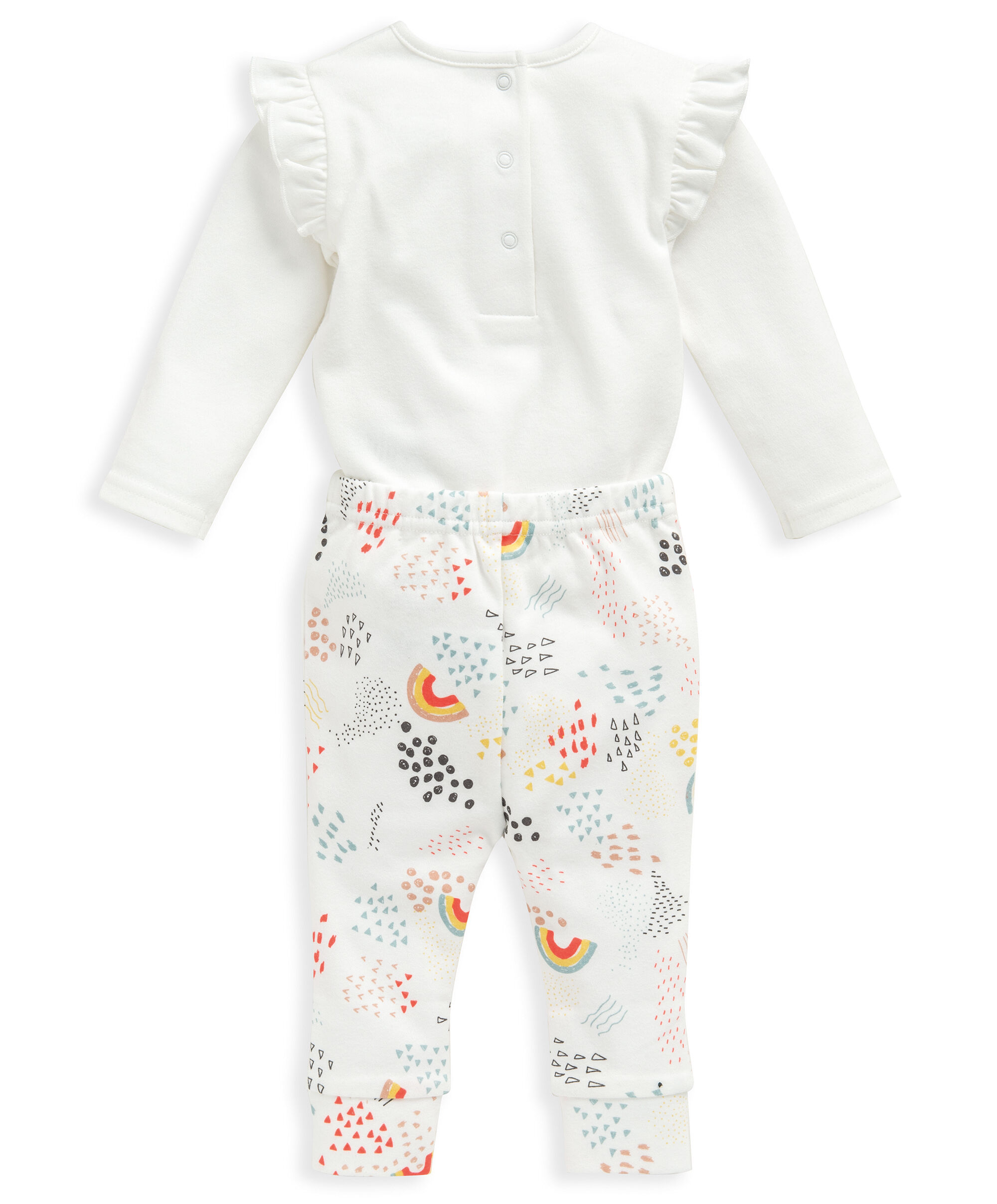 طقم بنقشة قوس قزح - قطعتان image number 2