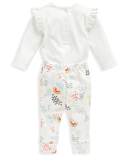 طقم بنقشة قوس قزح - قطعتان طقم بنقشة قوس قزح - قطعتان image number 2