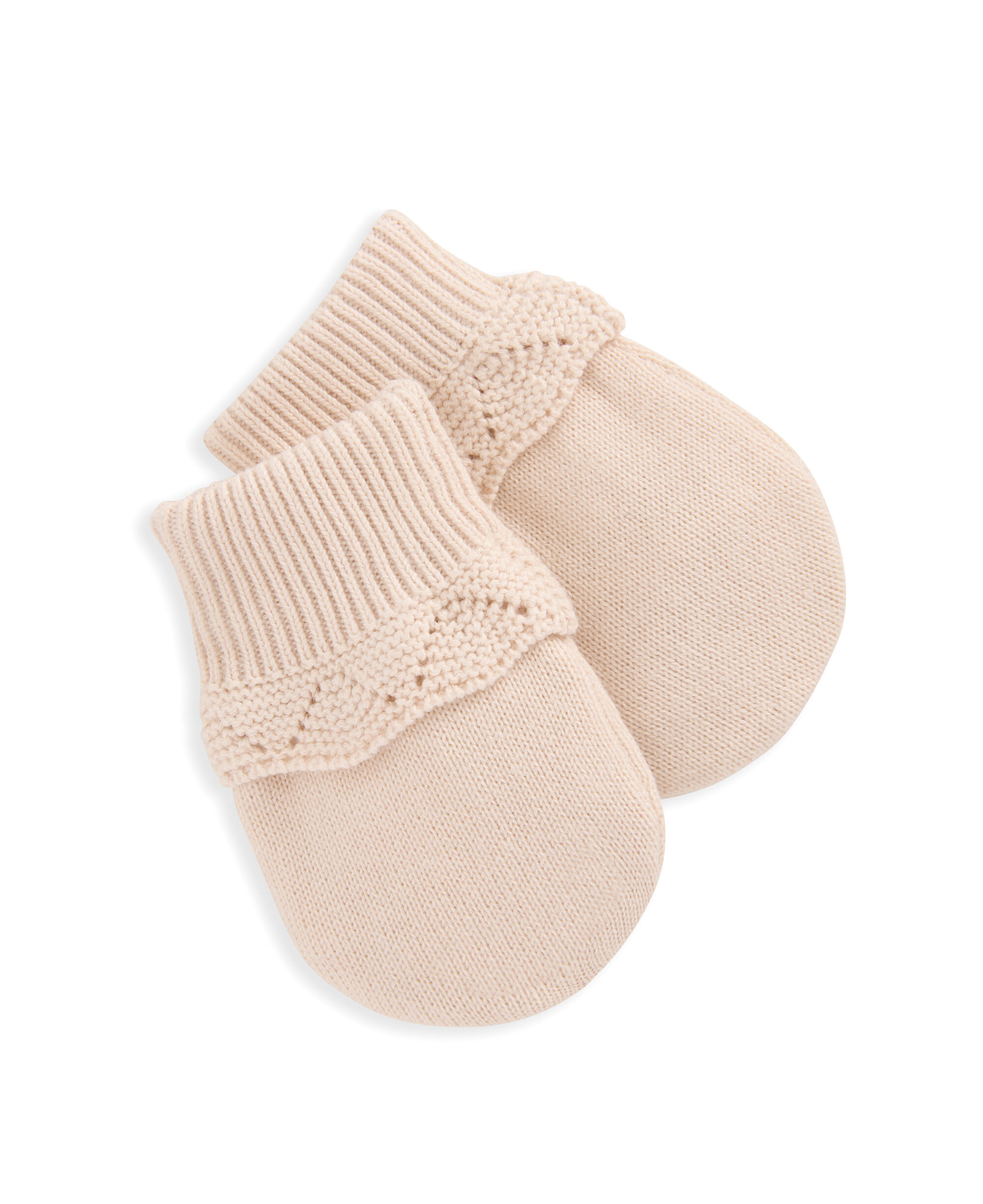 طقم قبعة وقفازات منسوجة - وردي image number 3