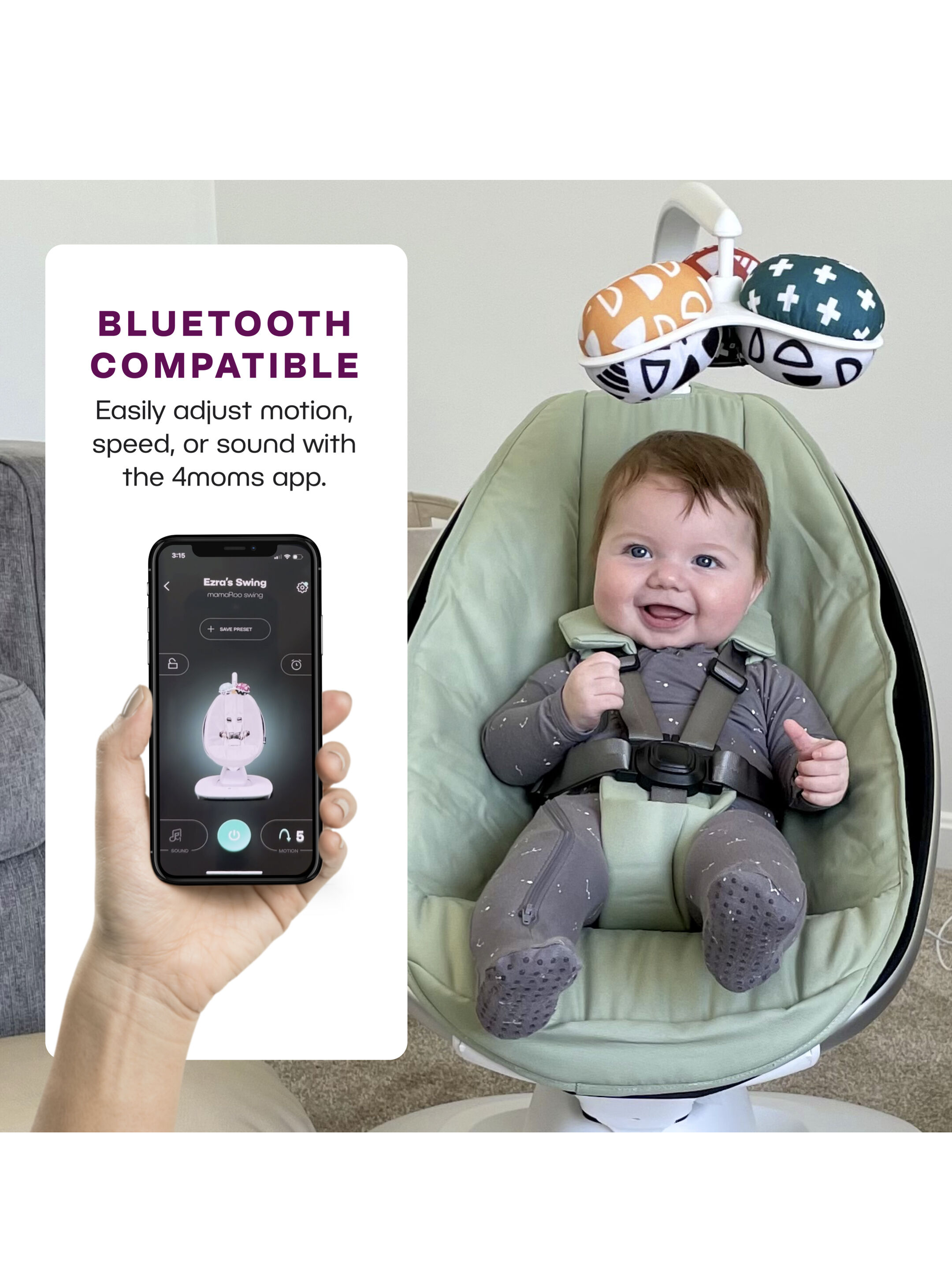 كرسي هزاز مامارو متعدد الحركات من فور ممز - أسود image number 5