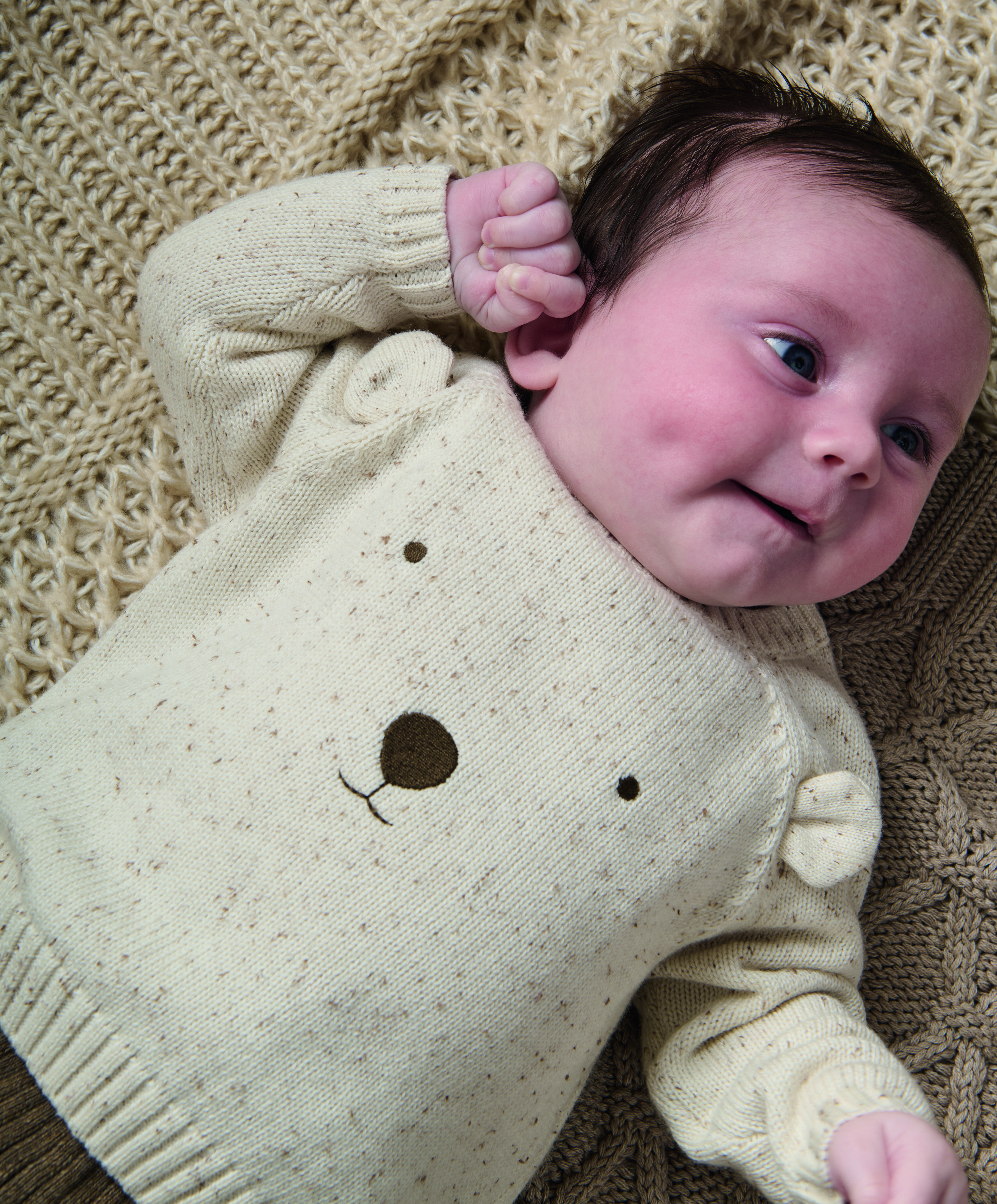 طقم منسوج بتصميم دب - قطعتان image number 5