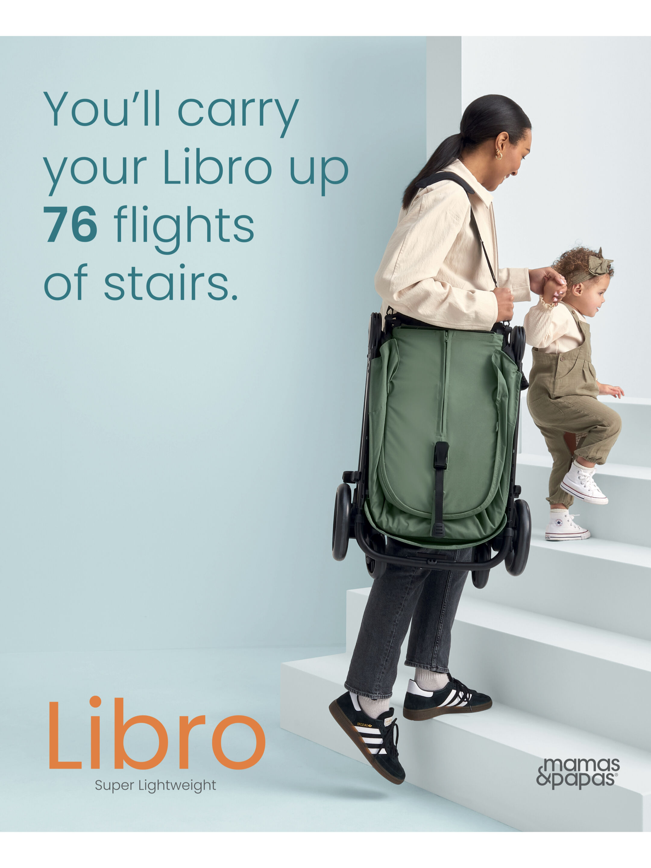 عربة أطفال خفيفة الوزن من ليبرو - أخضر image number 3