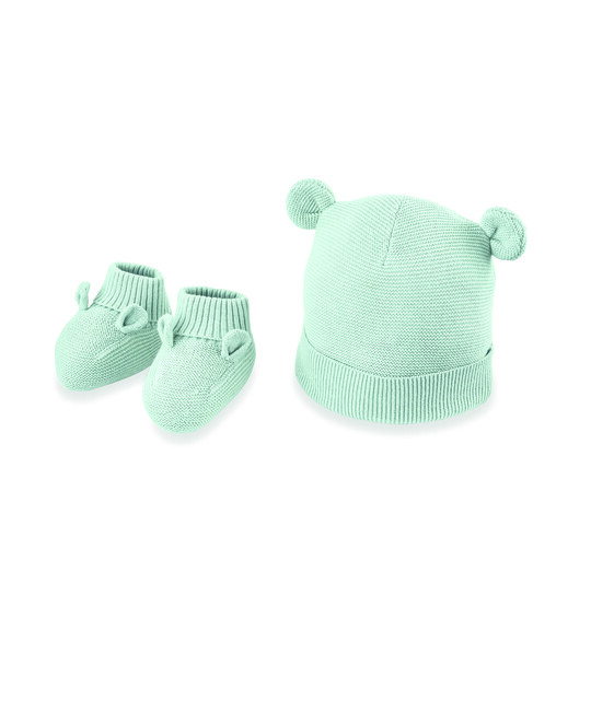 طقم قبعة وجوارب بنمط بوت منسوجة طقم قبعة وجوارب بنمط بوت منسوجة image number 1