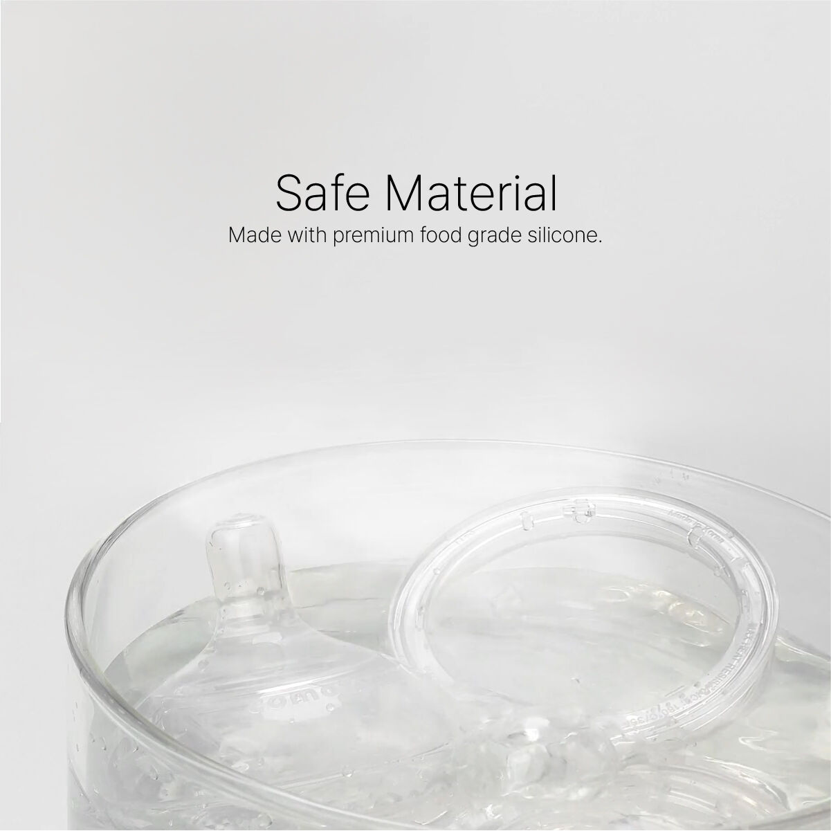 مجموعة حلمات كوموتومو شفافة ناتشورال تيت (تدفق متنوع) شفافة سيليكون، قطعتان  image number 5