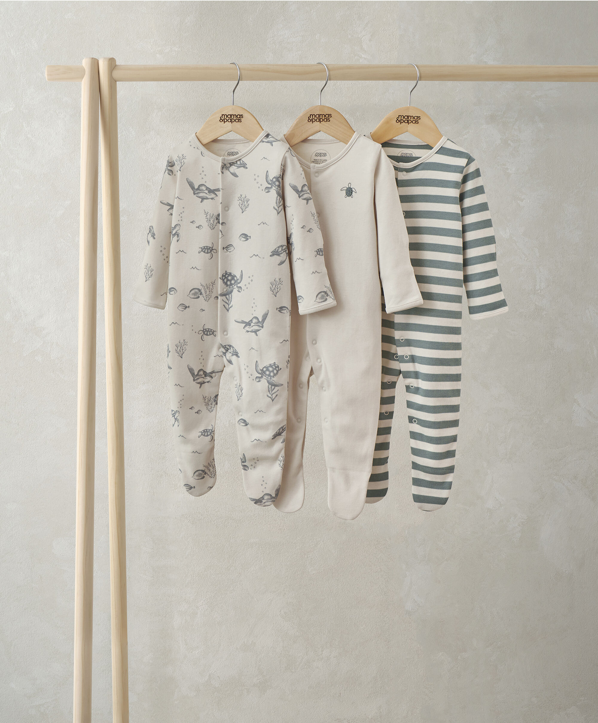Under the Sea Sleepsuits (Pack of 3) image number 1