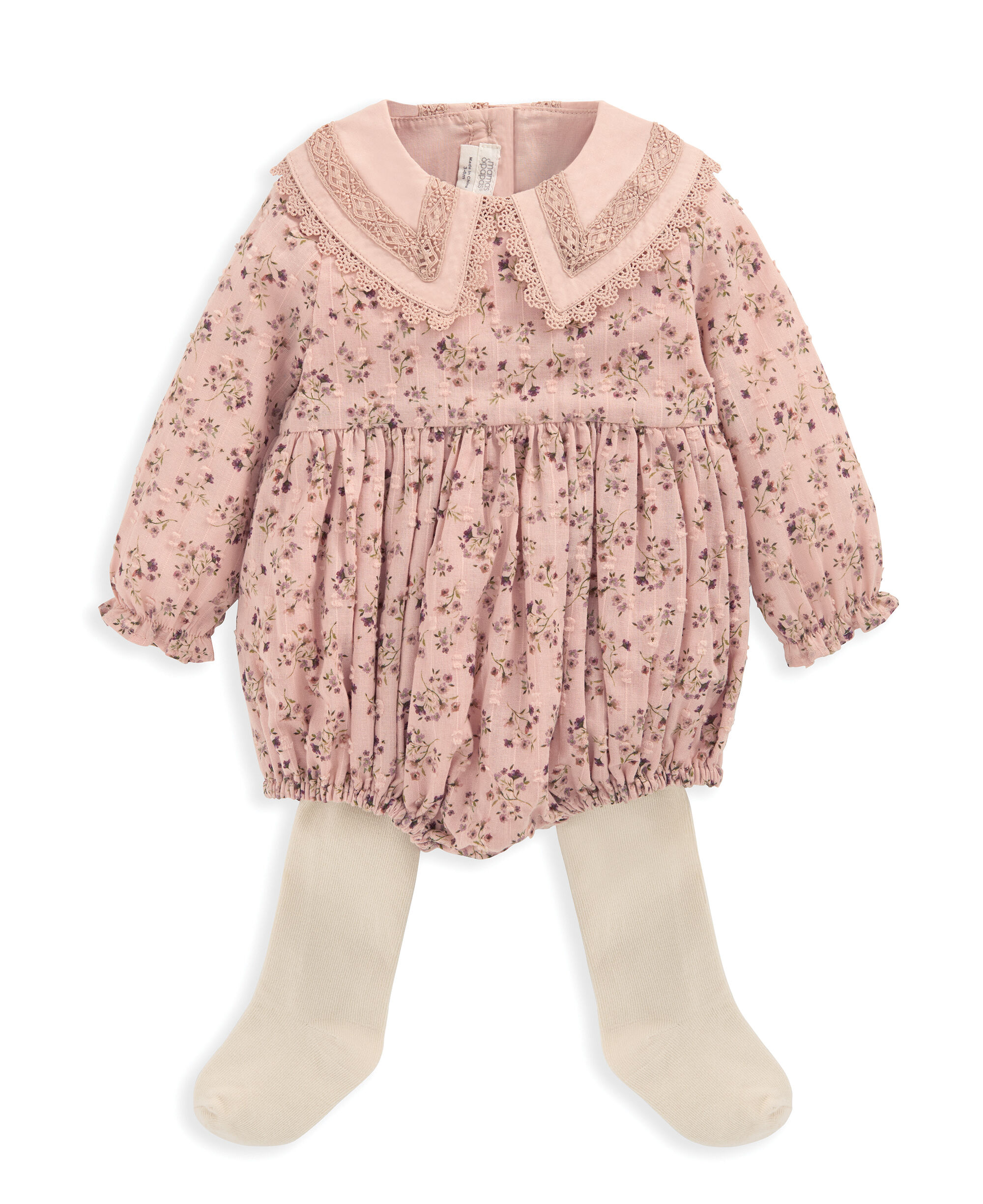 طقم رومبر بنقشة زهور وكولون  image number 4