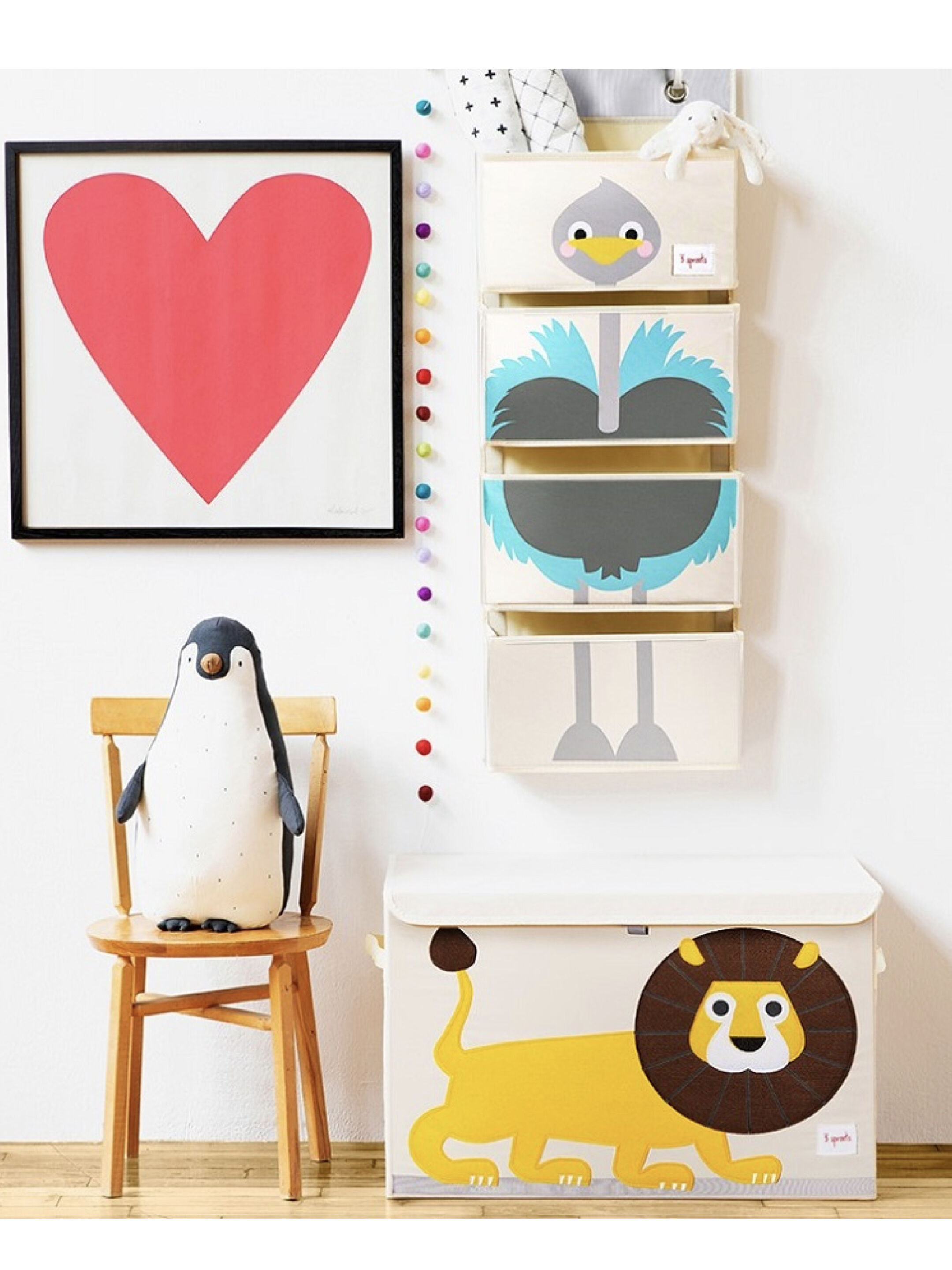 صندوق تخزين الألعاب من 3 سبراوتس - تصميم أسد image number 3