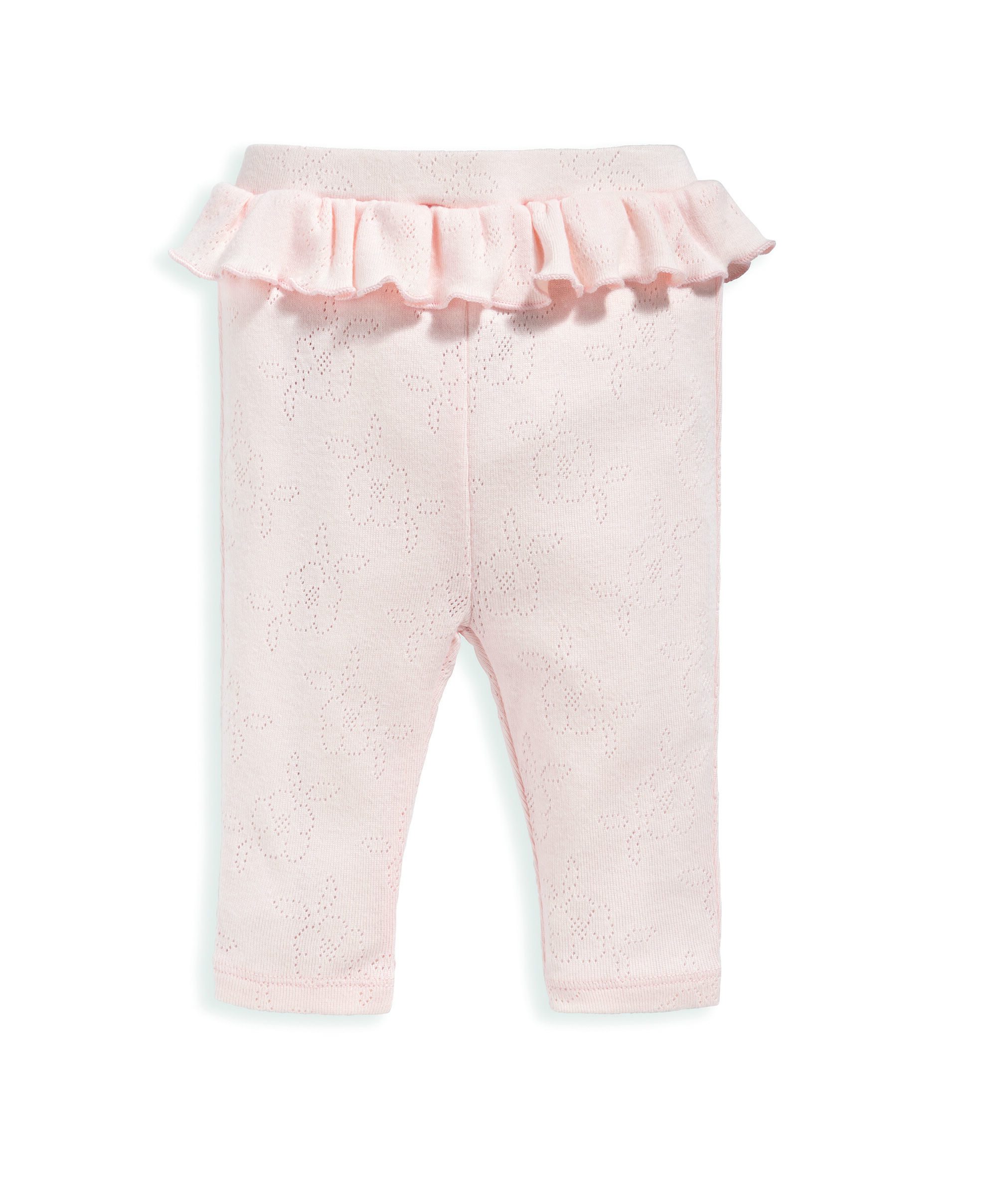 طقم بحافة كشكش ونقشة بونتيل - قطعتان image number 4