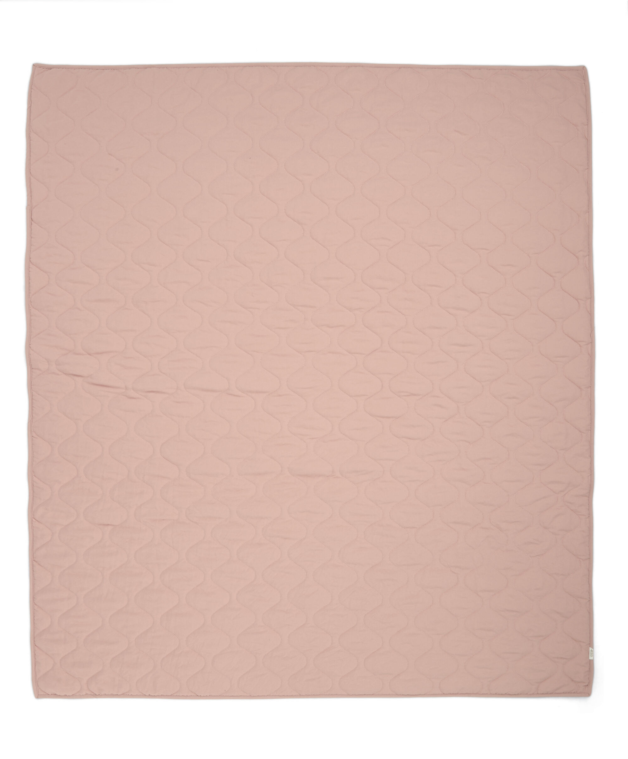 لحاف سرير أطفال بنقشة مموجة باللون الوردي image number 4