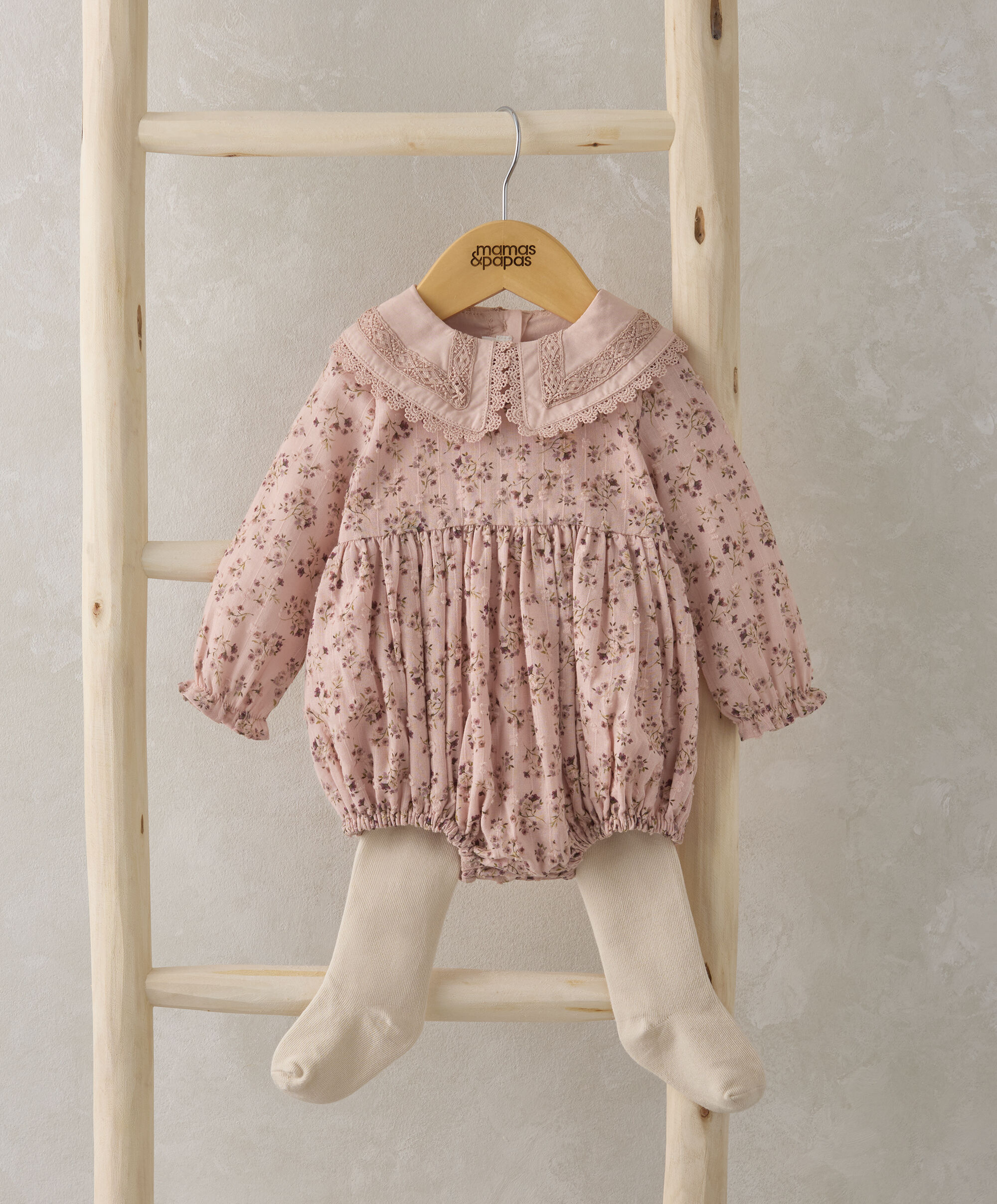 طقم رومبر بنقشة زهور وكولون  image number 1