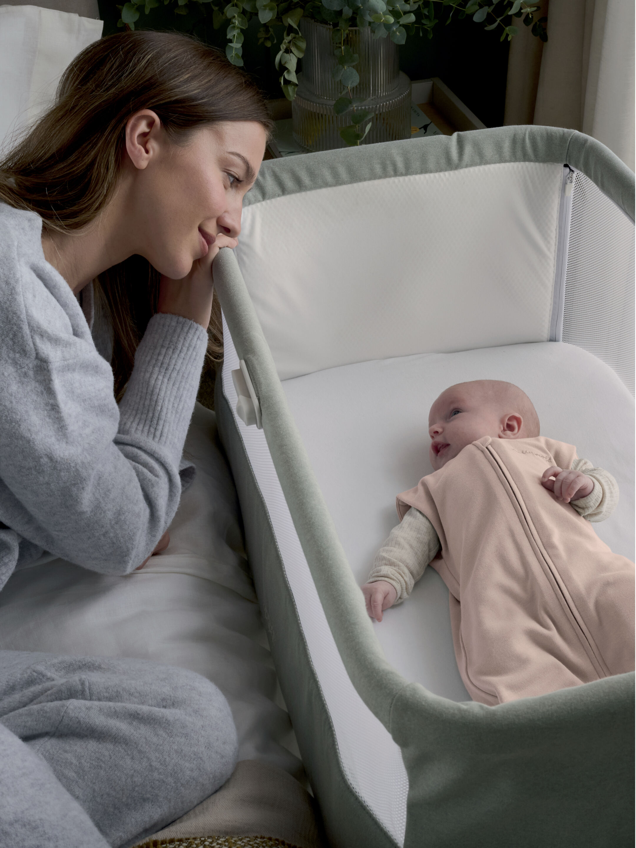 كيس نوم للرضع من 0-3 أشهر بمعدل دفء 1.0 باللون الوردي image number 5