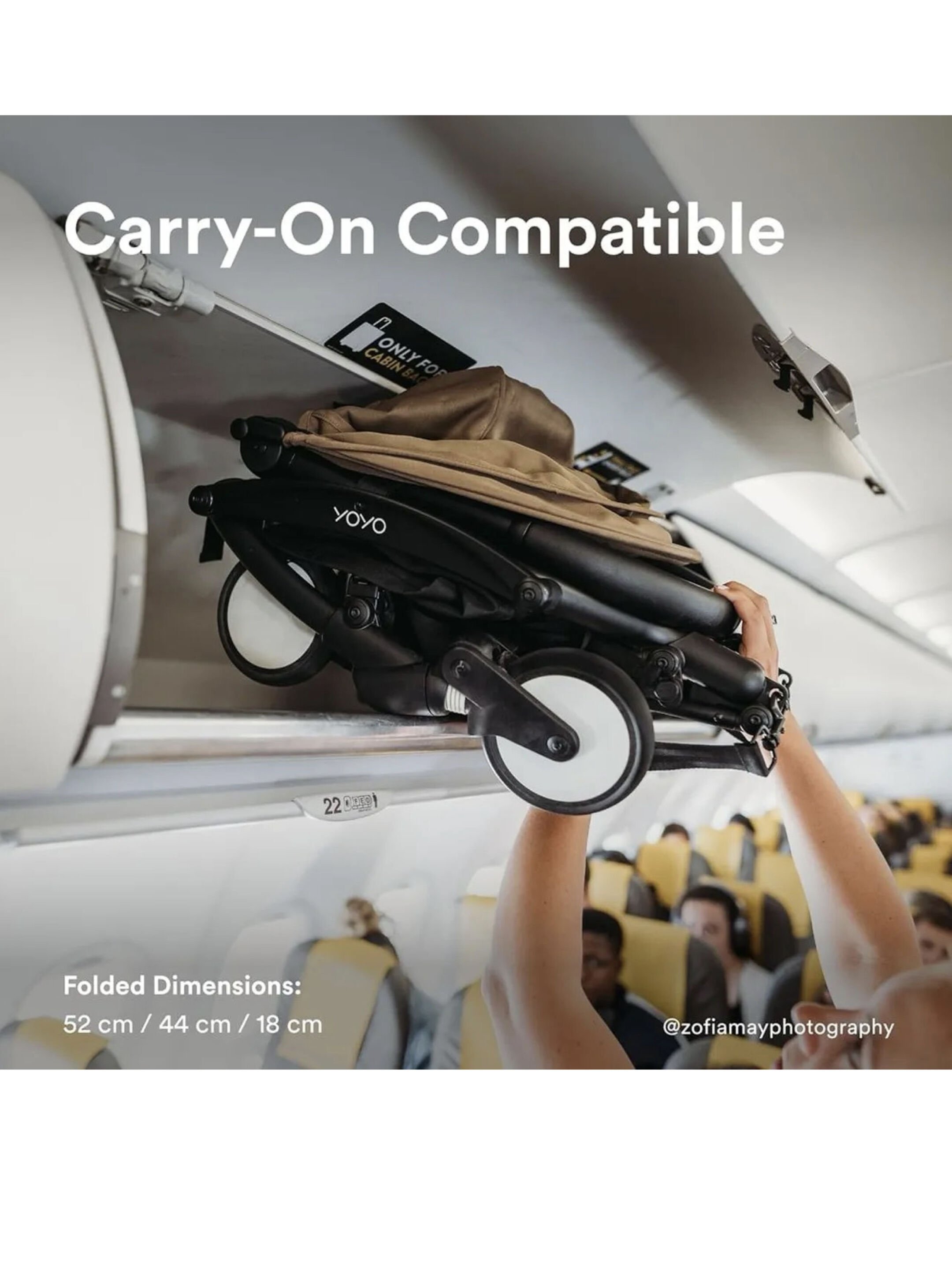 Stokke YOYO3 Full Stroller with White Frame, 0+ Newborn and 6+ Color Pack - Black (3 pieces) image number 7