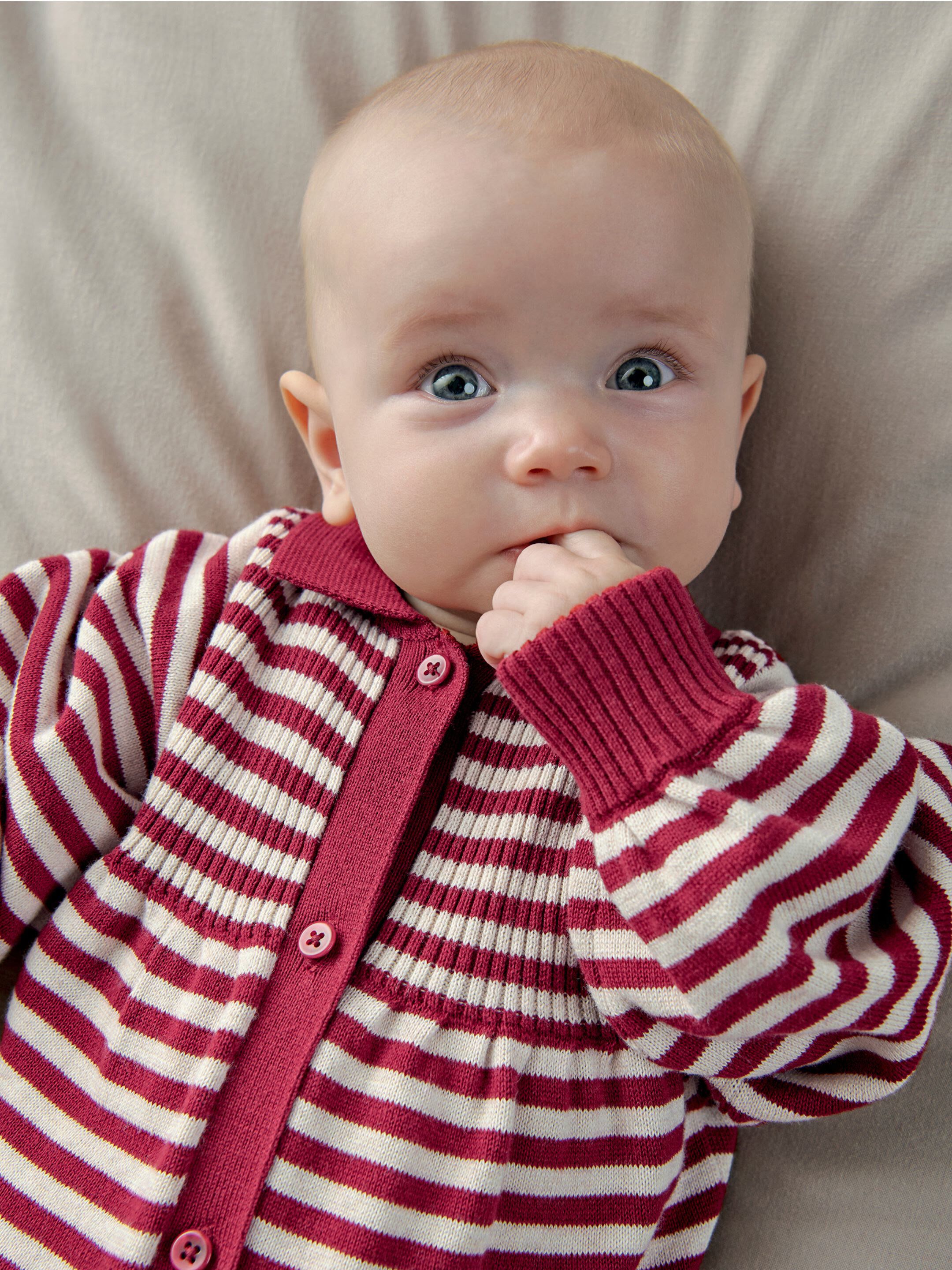 Striped Knit Romper image number 7