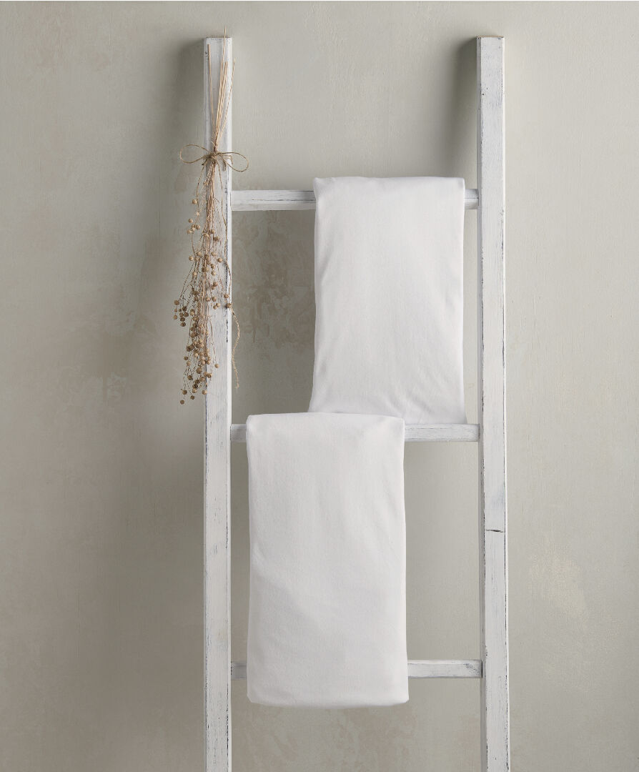 طقم شرشف مهد أبيض - قطعتان image number 1