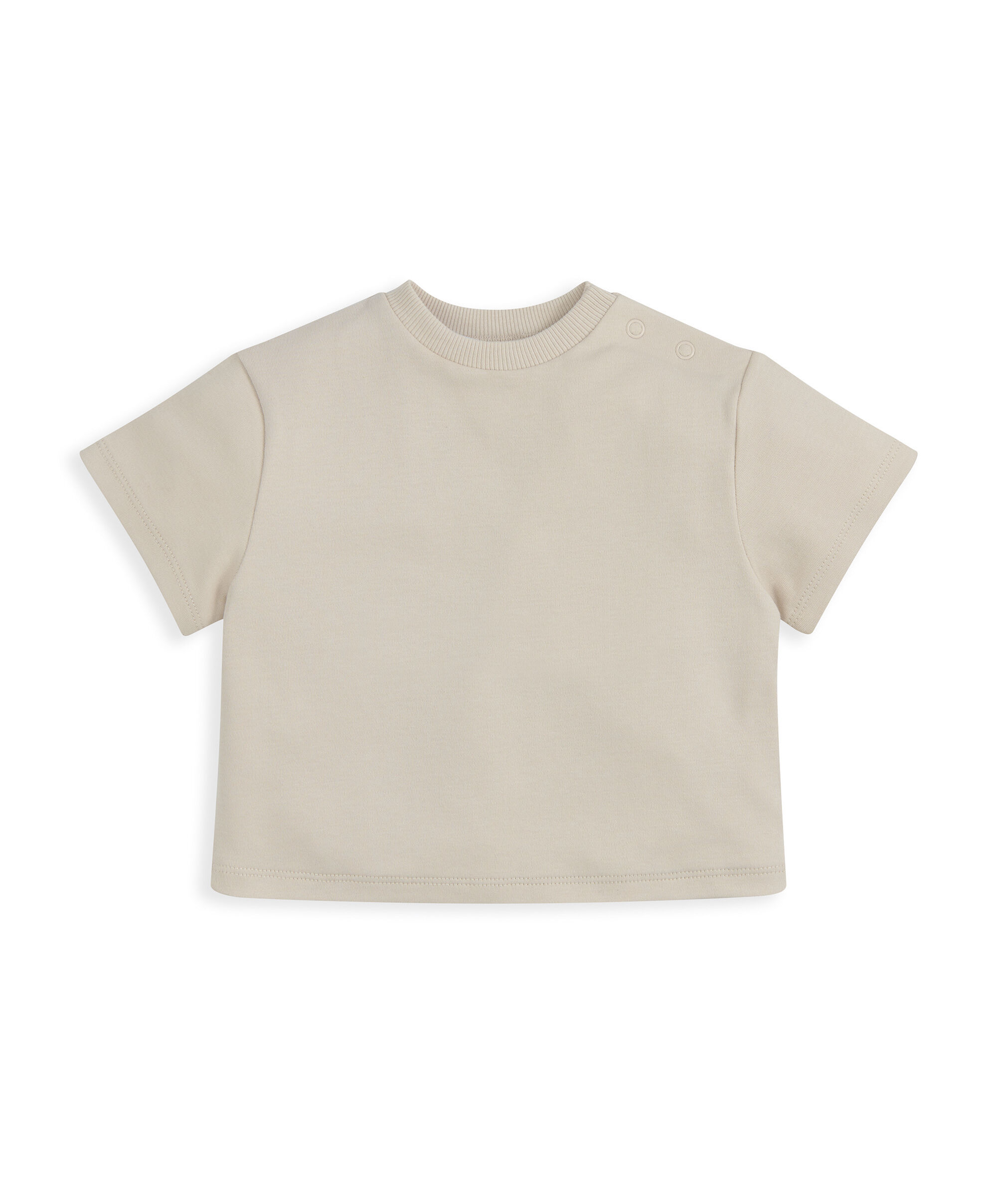 طقم قميص بنمط جاكيت دنيم وتيشيرت، قطعتين image number 5