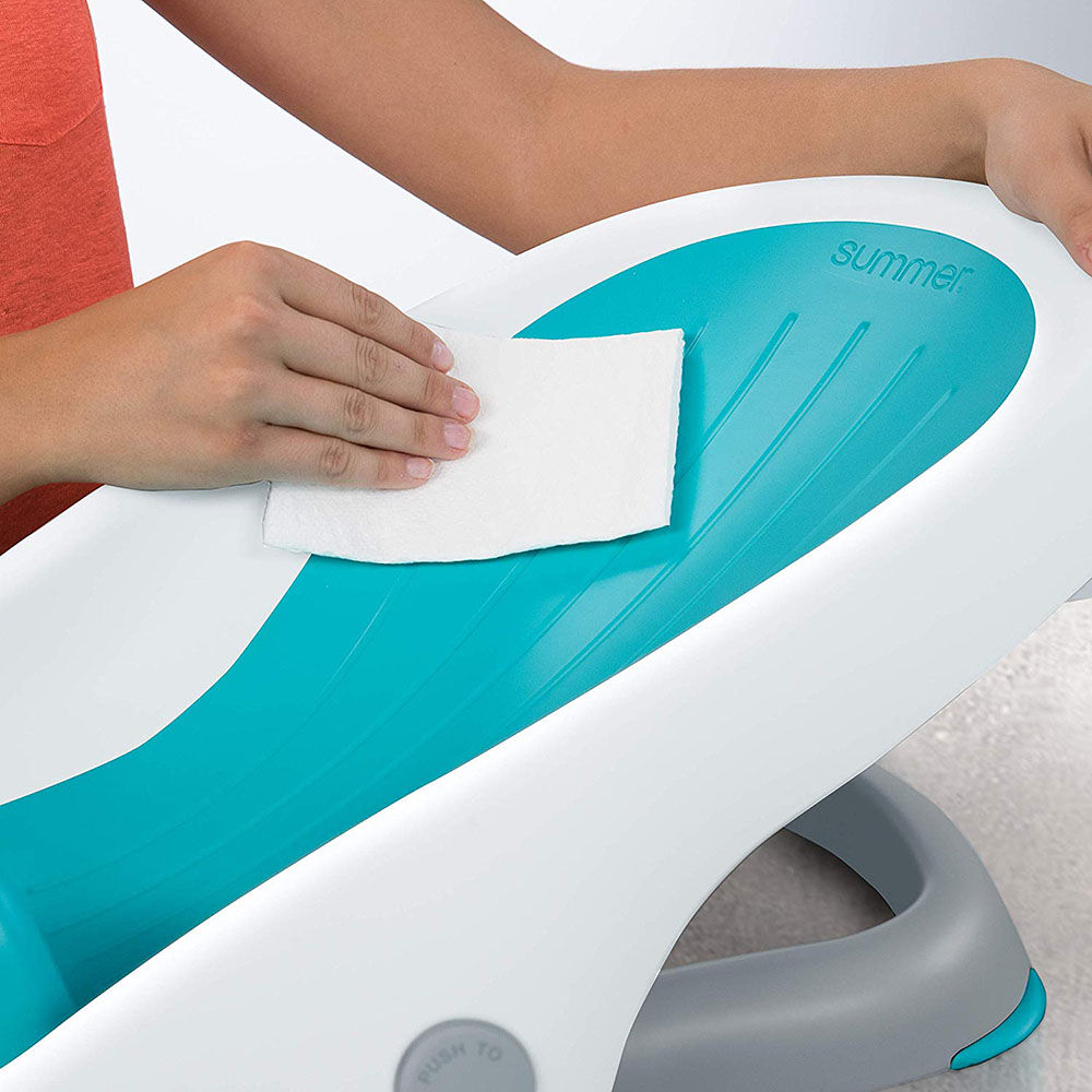 مسند استحمام كلين رينس للأطفال بلون أزرق فاتح - سمر إنفانت image number 2