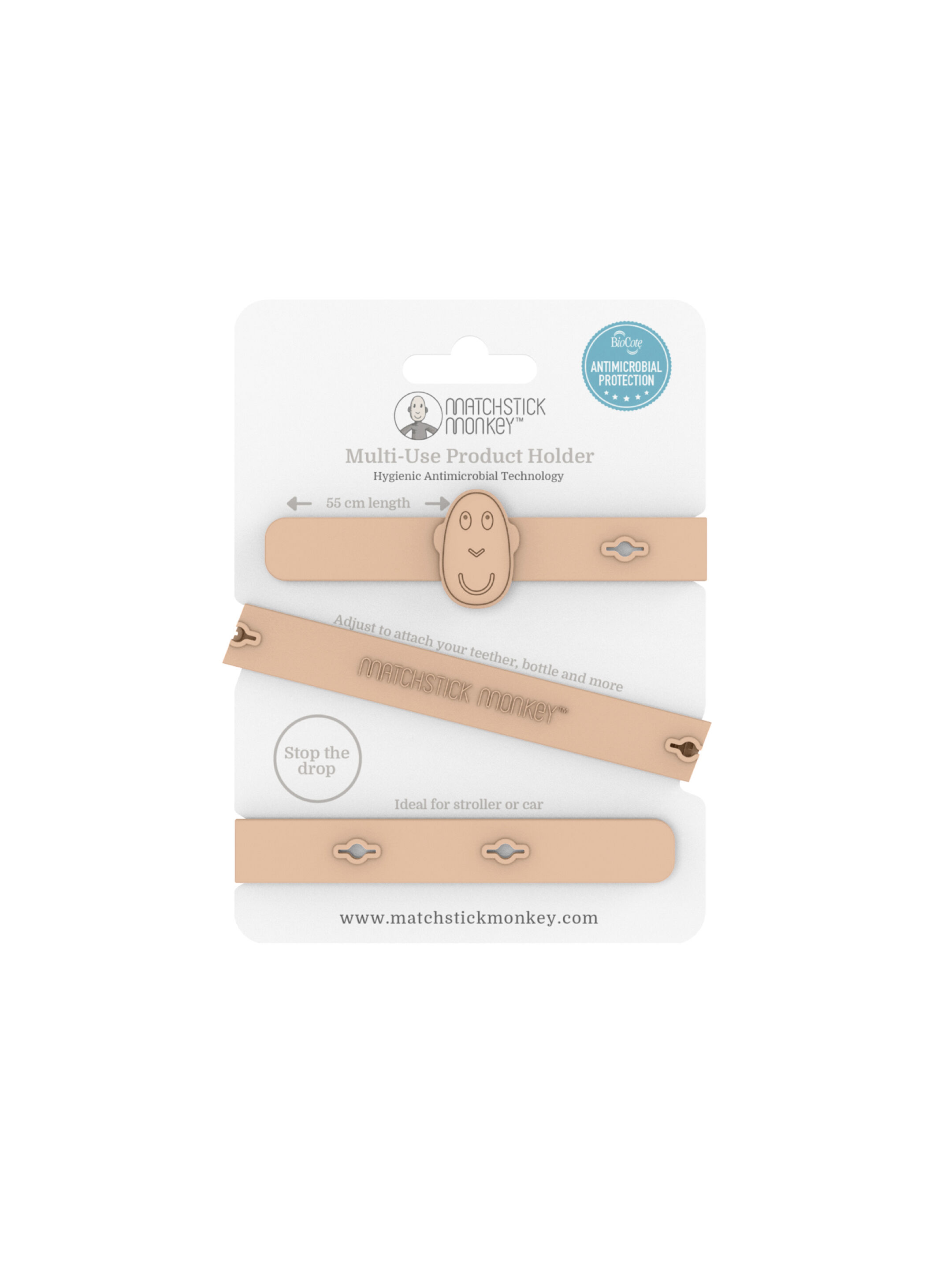 حامل منتجات متعدد الاستخدامات من ماتشستيك مونكي - وردي فاتح