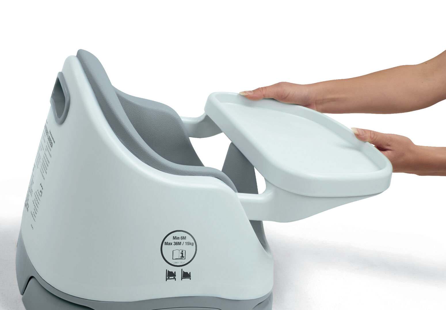 مقعد باغ داعم وأرضي 3 في 1 بصينية ألعاب - بلو بل image number 13