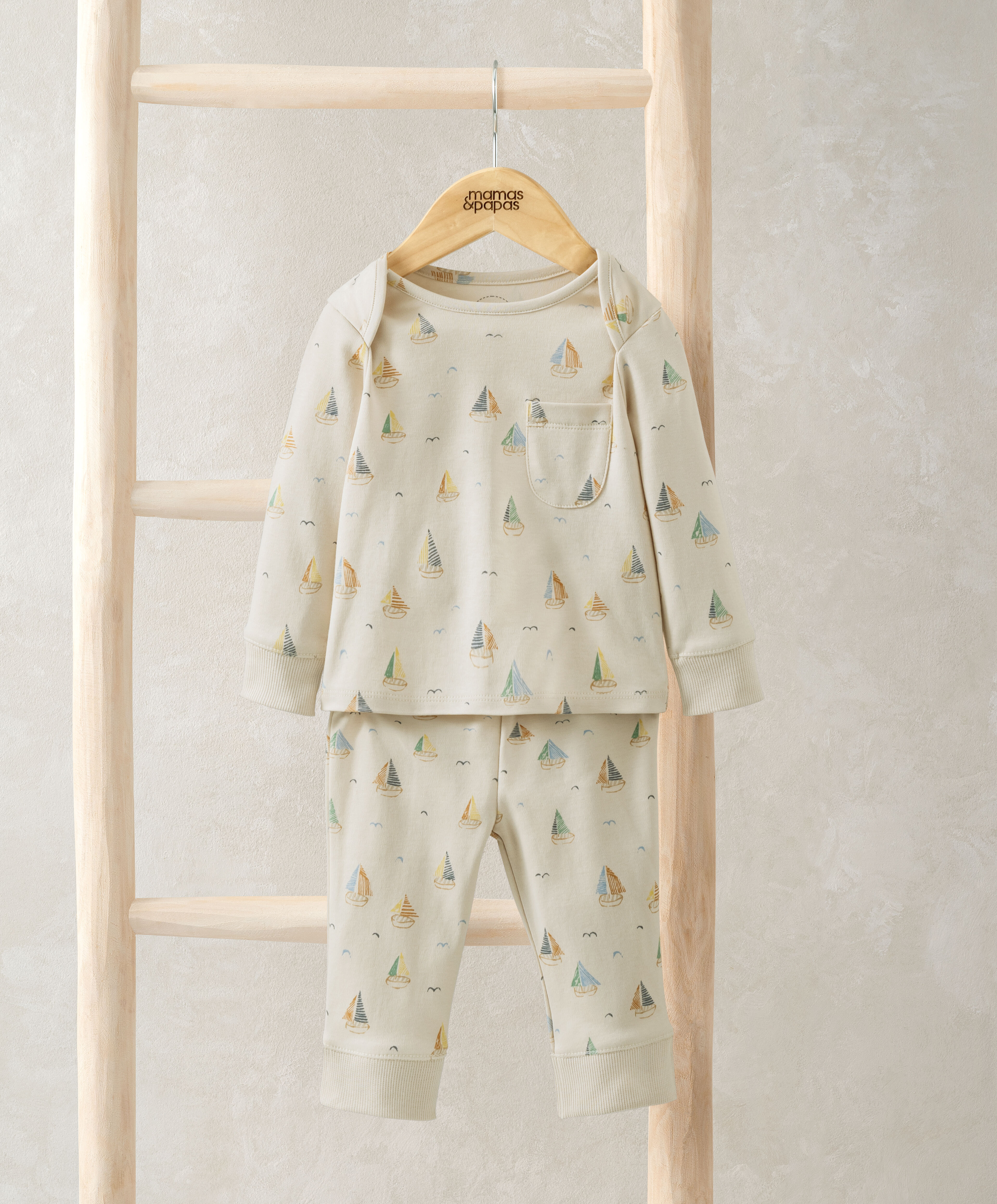 بيجاما بنقشة بحرية image number 1