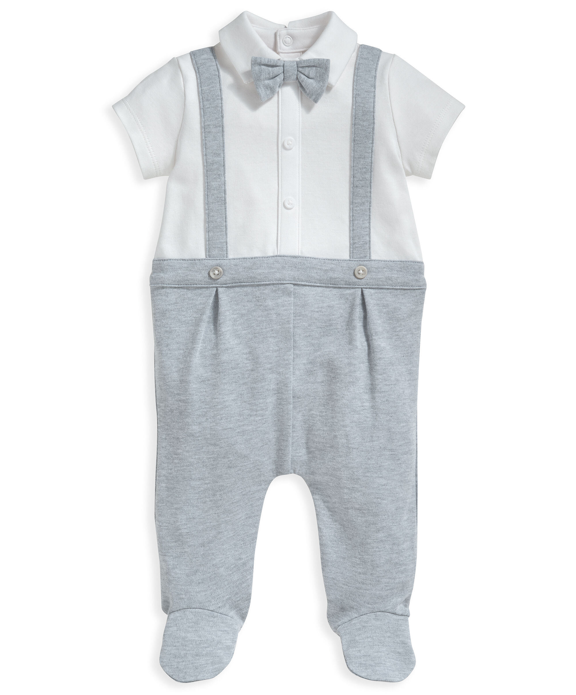 طقم الكل في واحد بحمالات للزينة - رمادي image number 1