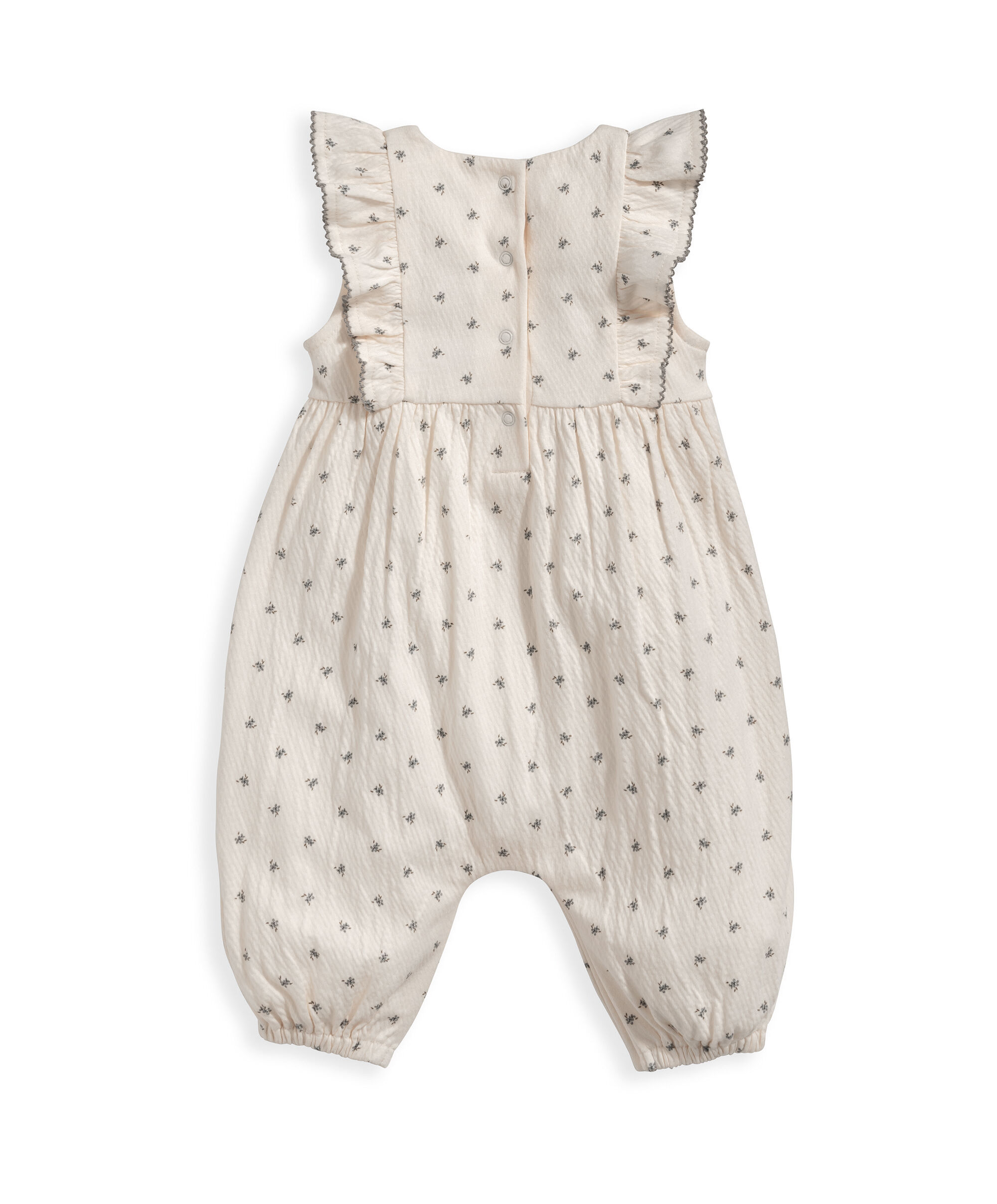 رومبر بكشكش ونقشة زهور - أزرق image number 3