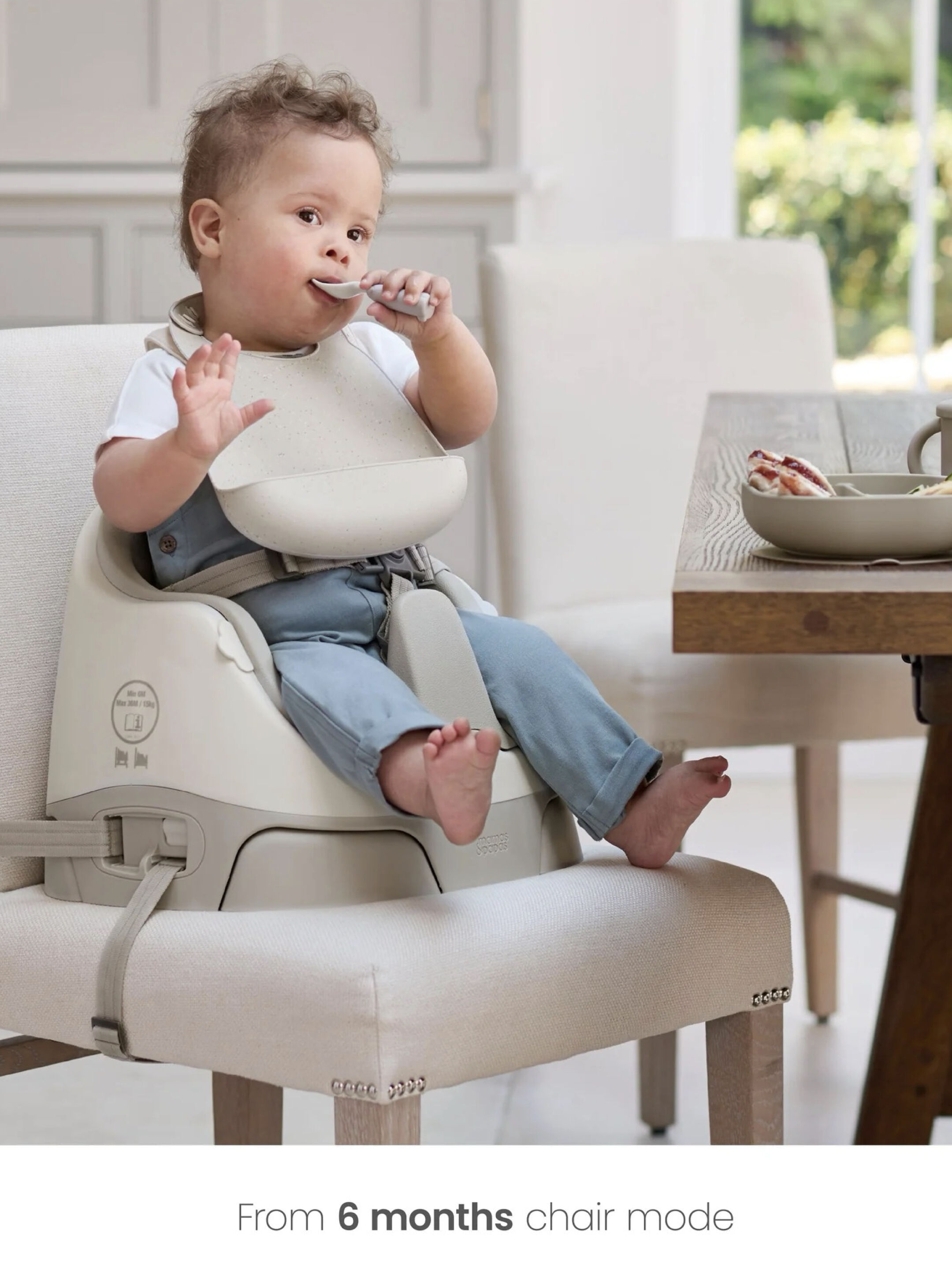 مقعد باغ داعم وأرضي 3 في 1 بصينية ألعاب - كلاي image number 7