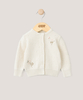 كارديغان منسوج مزين بتطريزات - أبيض كريمي كارديغان منسوج مزين بتطريزات - أبيض كريمي image number 1