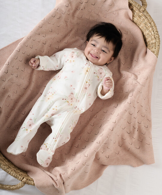 لباس الكل في واحد بسحّاب ونقشة زهور كبيرة لباس الكل في واحد بسحّاب ونقشة زهور كبيرة image number 6