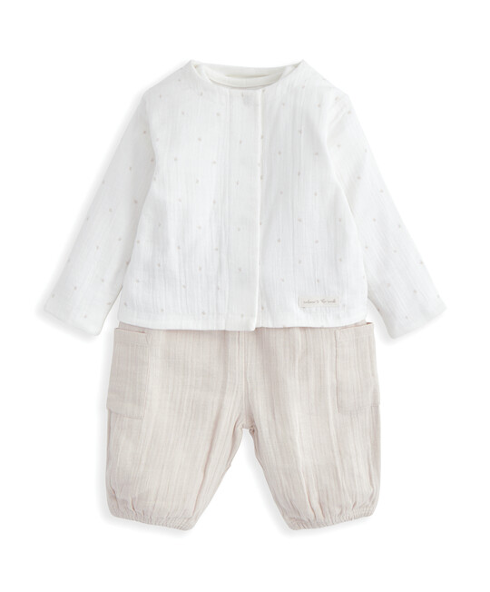 3 Piece Jacket, Bodysuit & Trouser Set 3 Piece Jacket, Bodysuit & Trouser Set image number 2