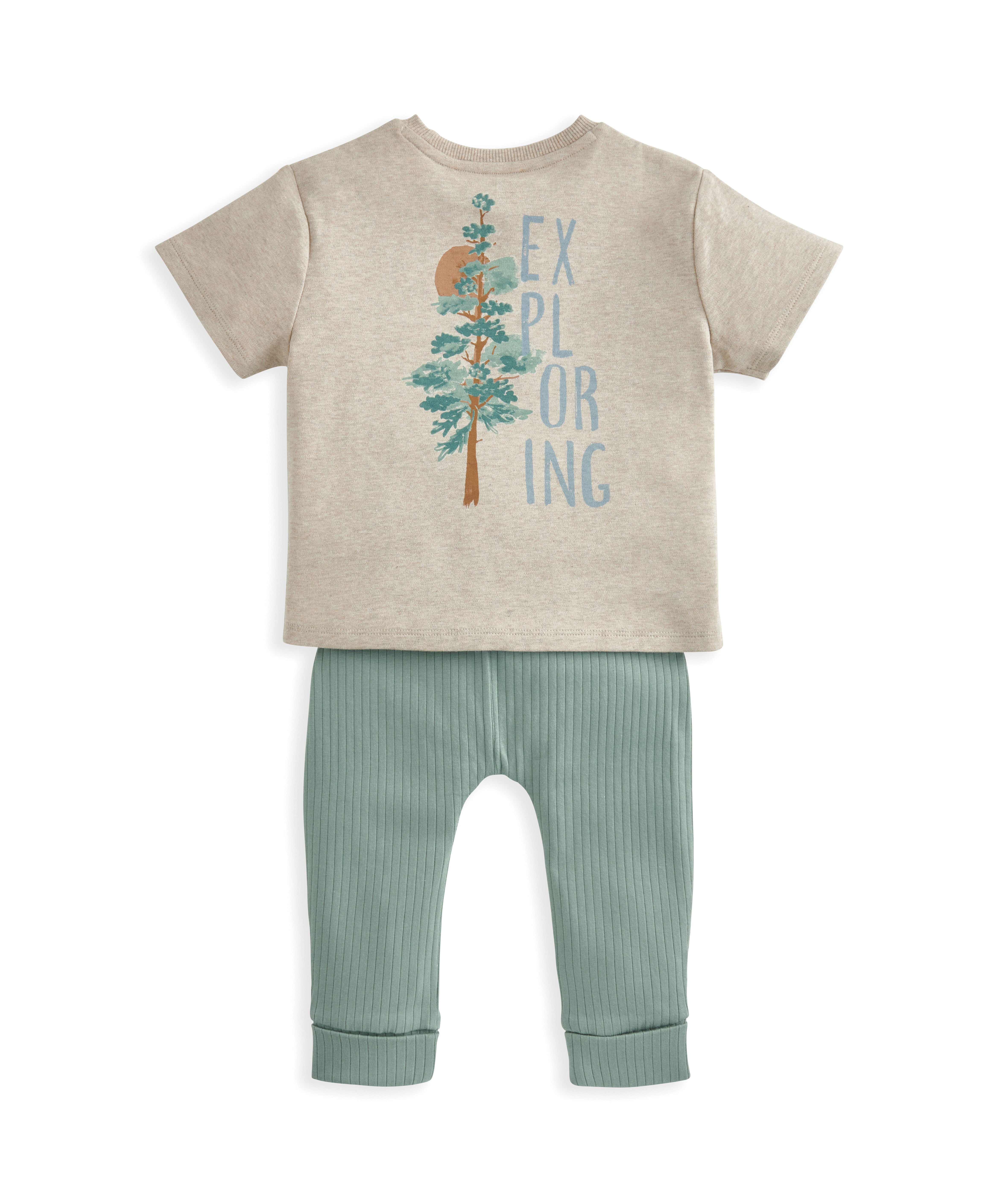 طقم تي شيرت ولغينغز - قطعتان image number 3