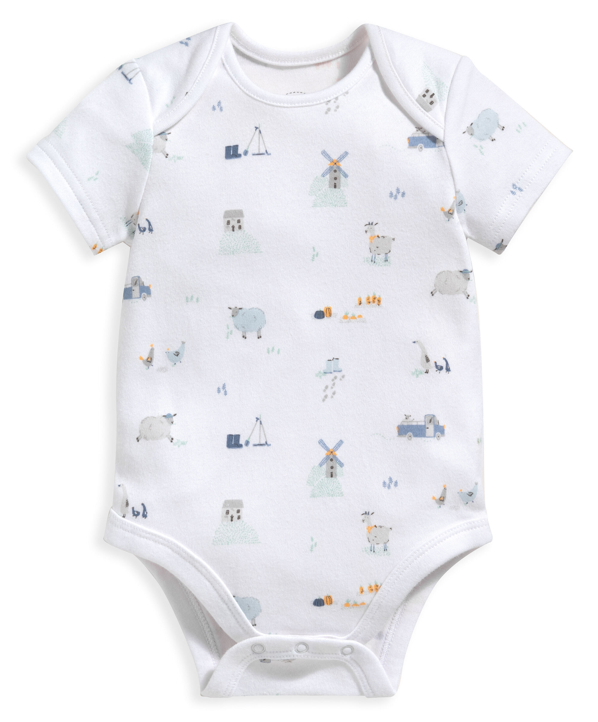 طقم تي شيرت بنقشة مزرعة ولغينغز - قطعتان image number 3