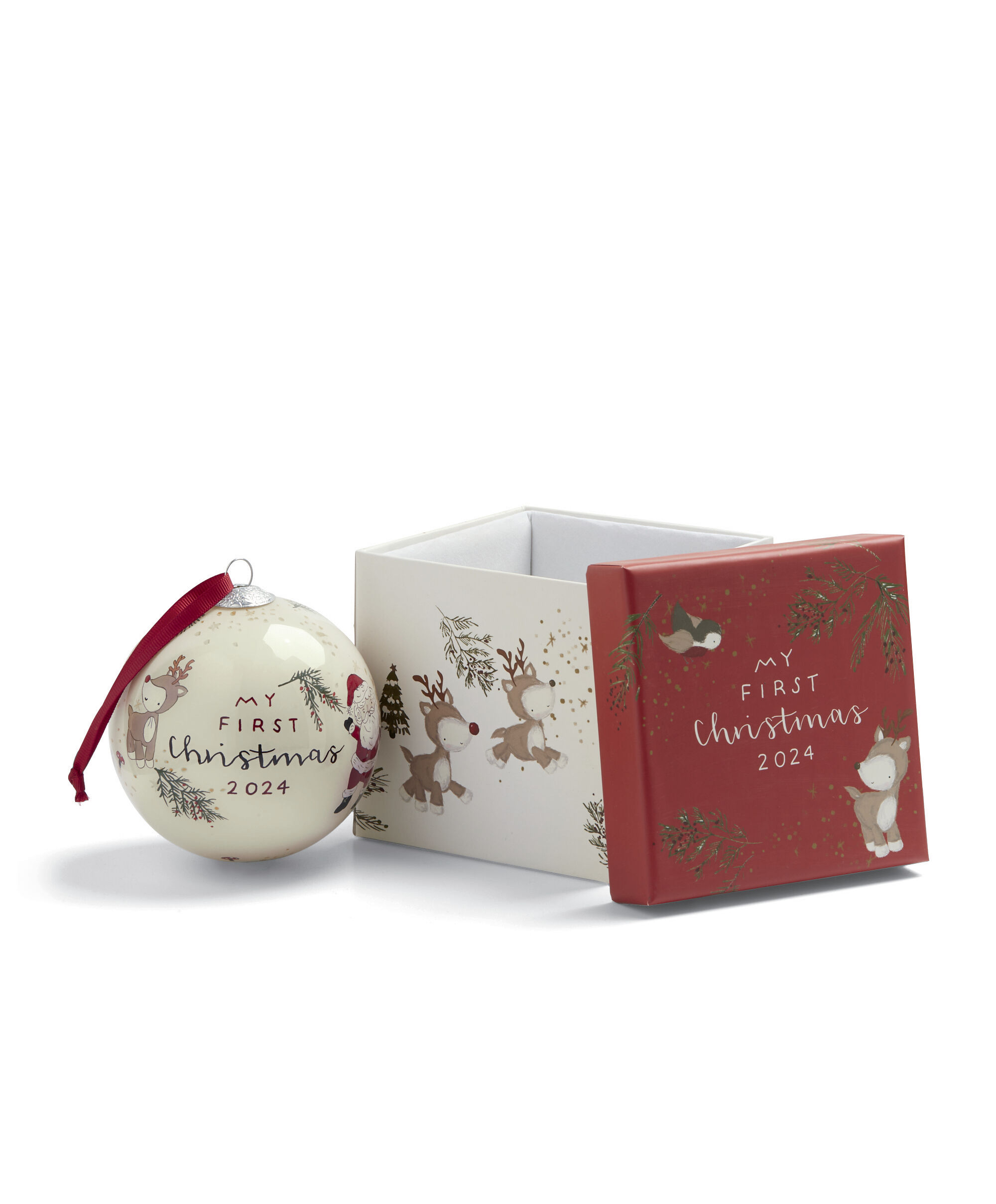 كرة تزيين ماي فيرست كريسماس 2024 - لون محايد image number 2