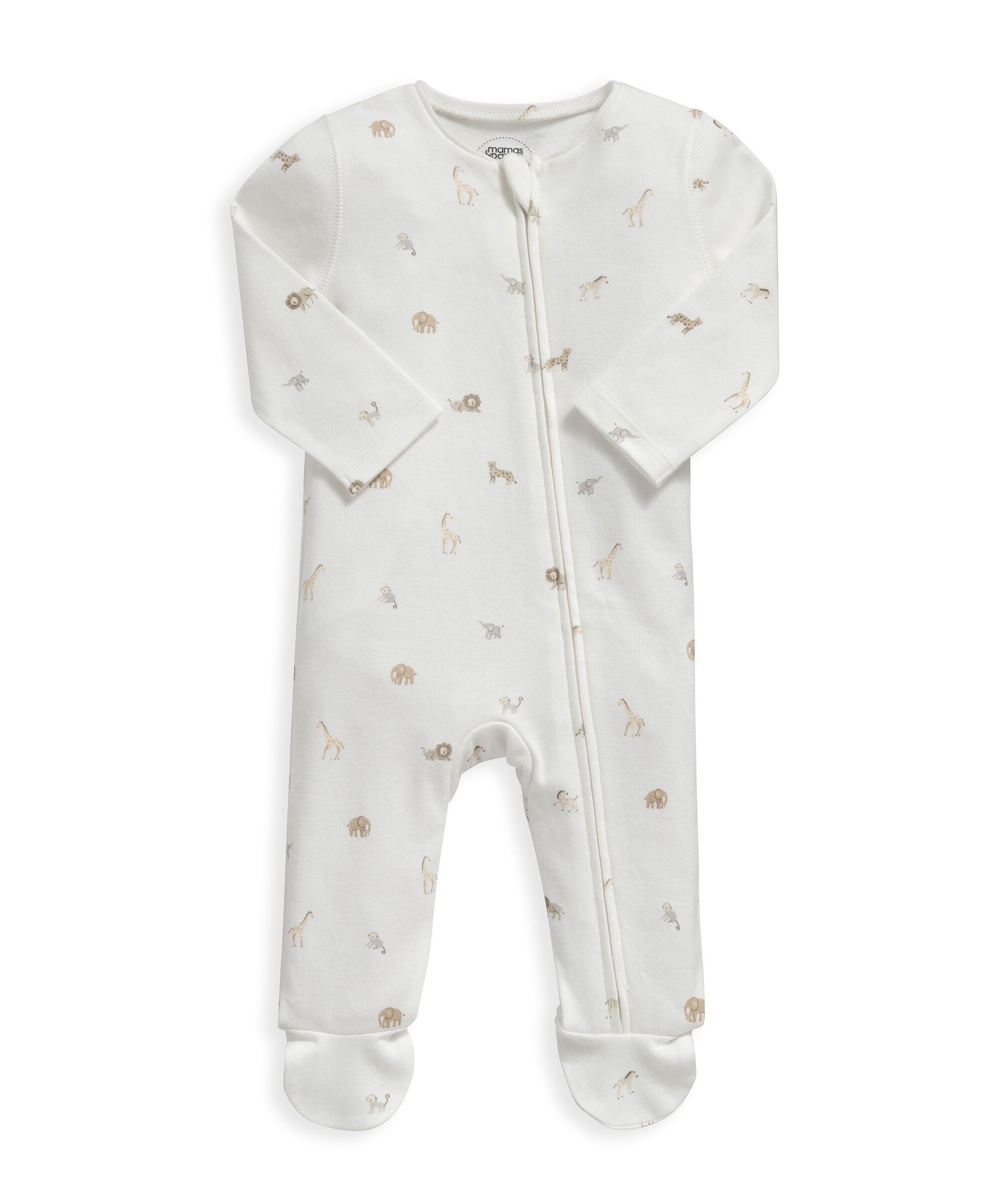 لباس الكل في واحد بسحّاب مائل ونقشة سفاري image number 1