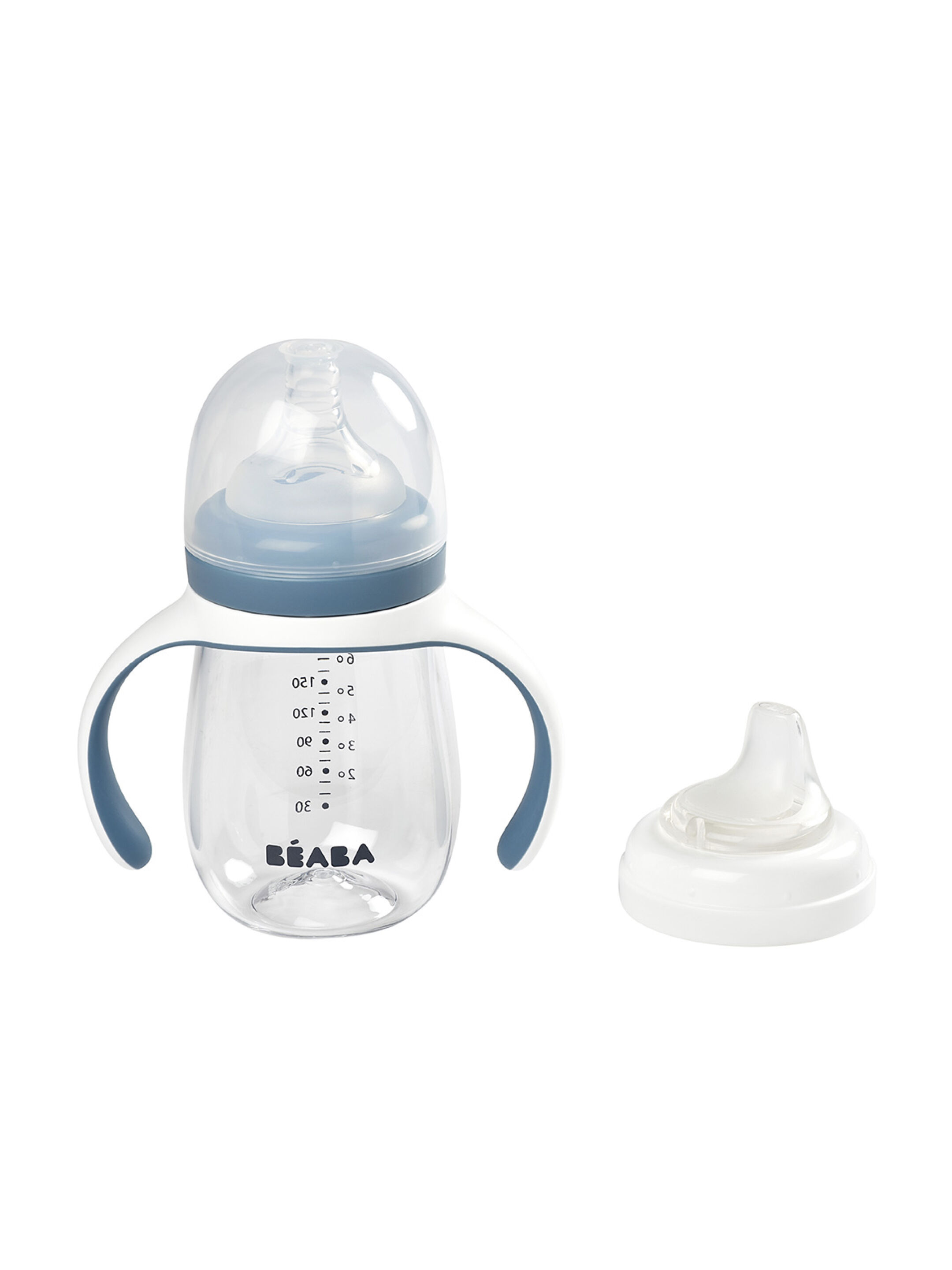 كوب تعلم الشرب 2 في 1 من بيبا - أزرق image number 2
